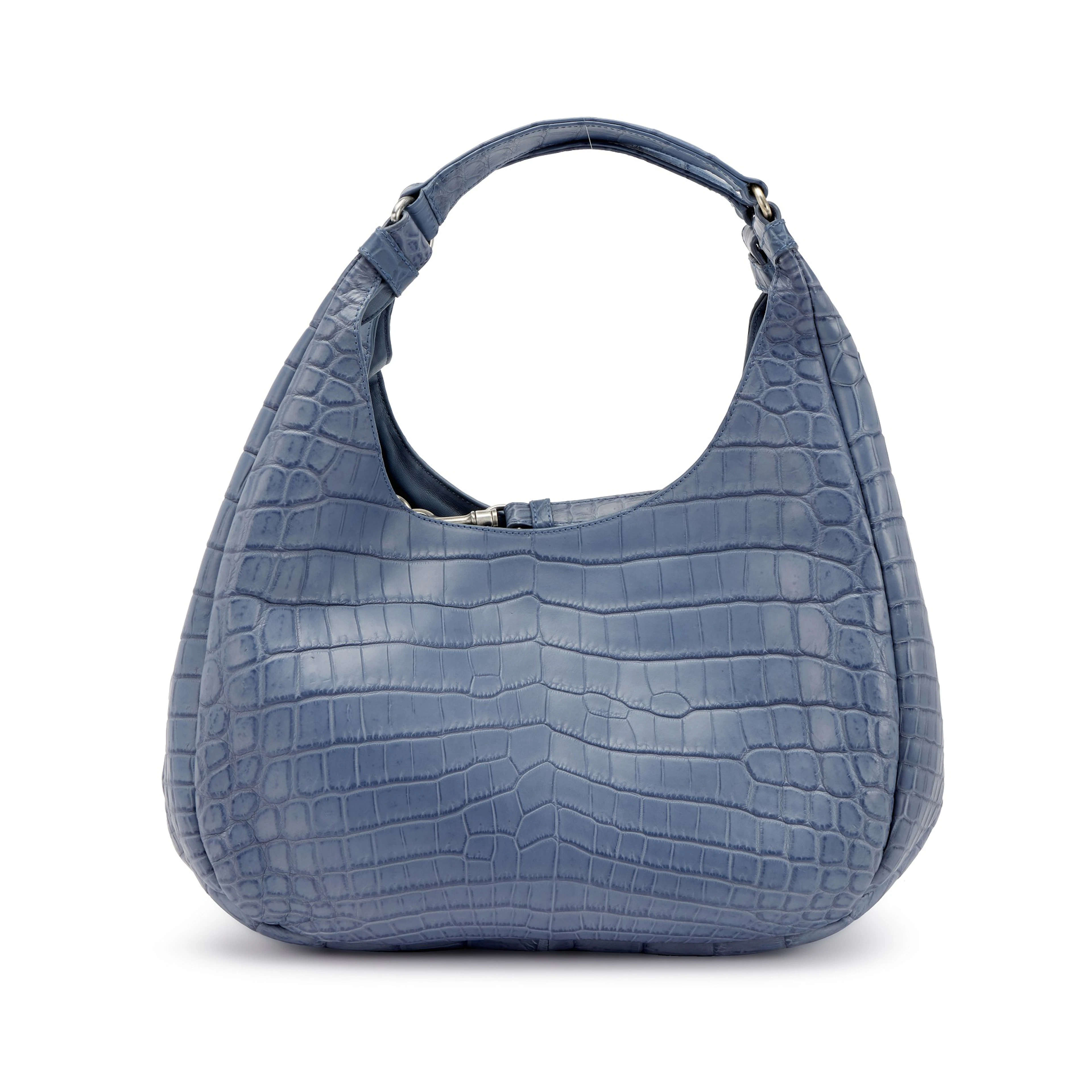 Krim Matte Crocodile Campana Shoulder Bag