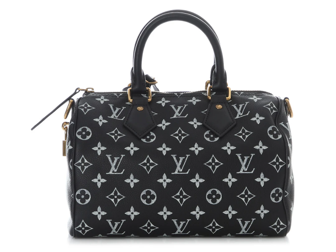 Limited Edition Black Monogram Calfskin Firefly Speedy P9 Bandouliere