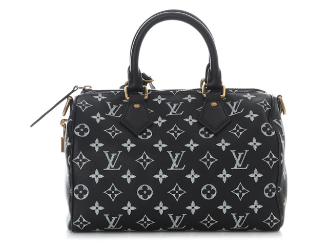 Limited Edition Black Monogram Calfskin Firefly Speedy P9 Bandouliere