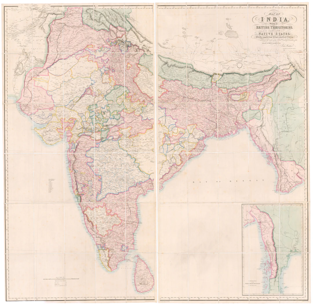 British Map of India