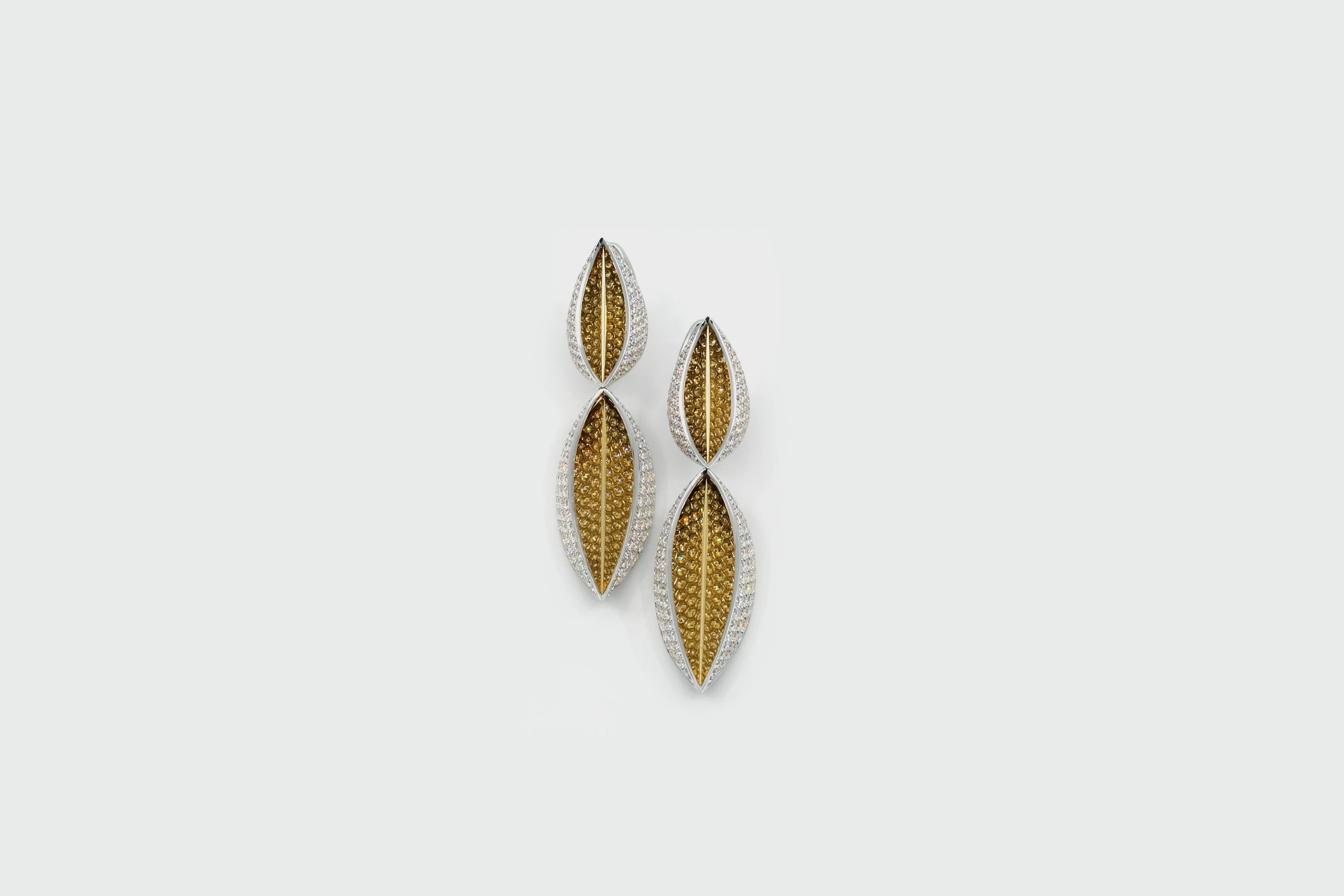 Seed-Leaf Long Earrings