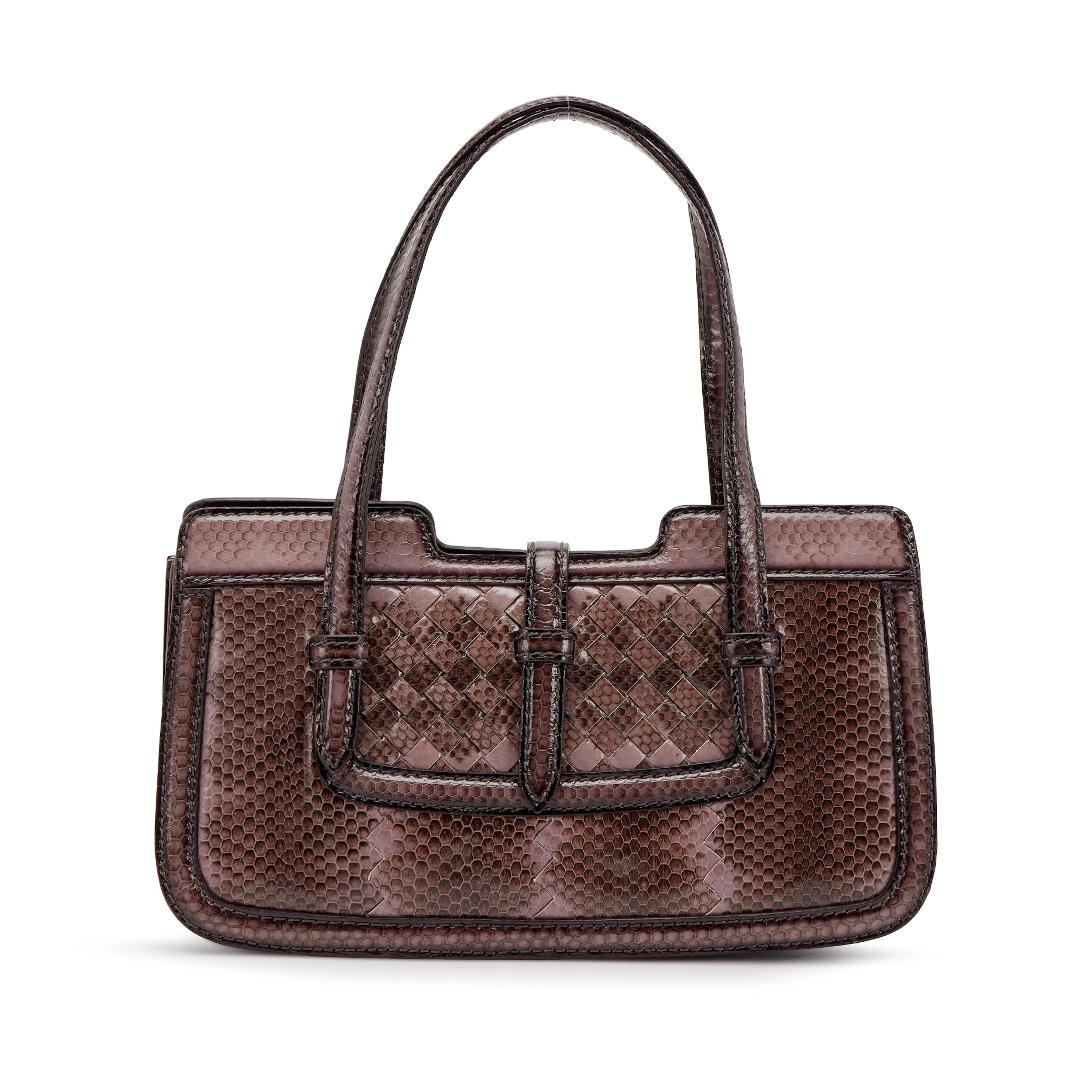 Mauve Ombré Intrecciato Ayers Accordion Bag