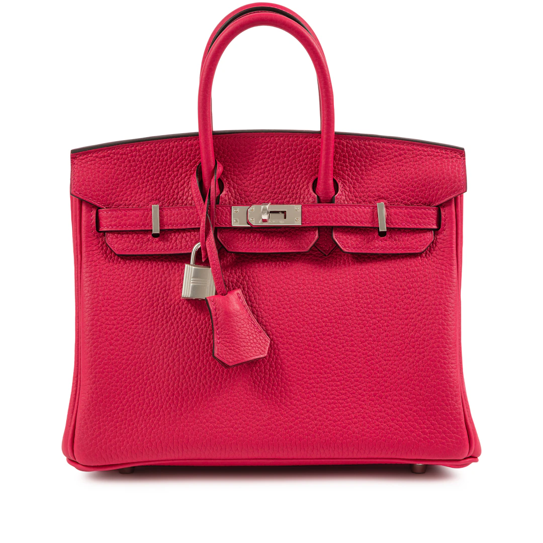 Rose Mexico Togo Birkin 25 Palladium Hardware, 2026