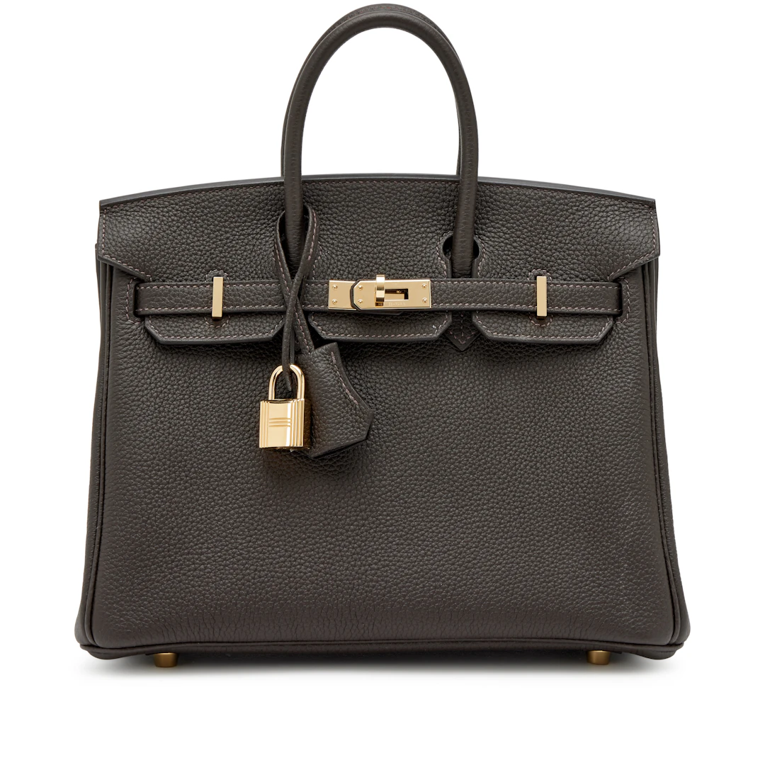Bai Brun Togo Birkin 25 Permabrass Hardware, 2025