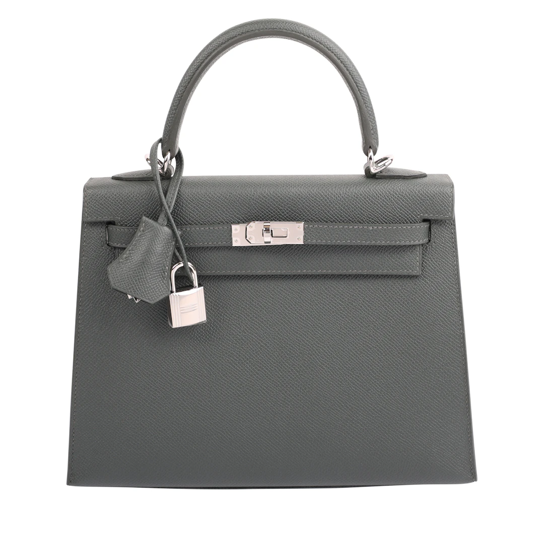 Vert Mangrove Epsom Sellier Kelly 25 Palladium Hardware, 2025