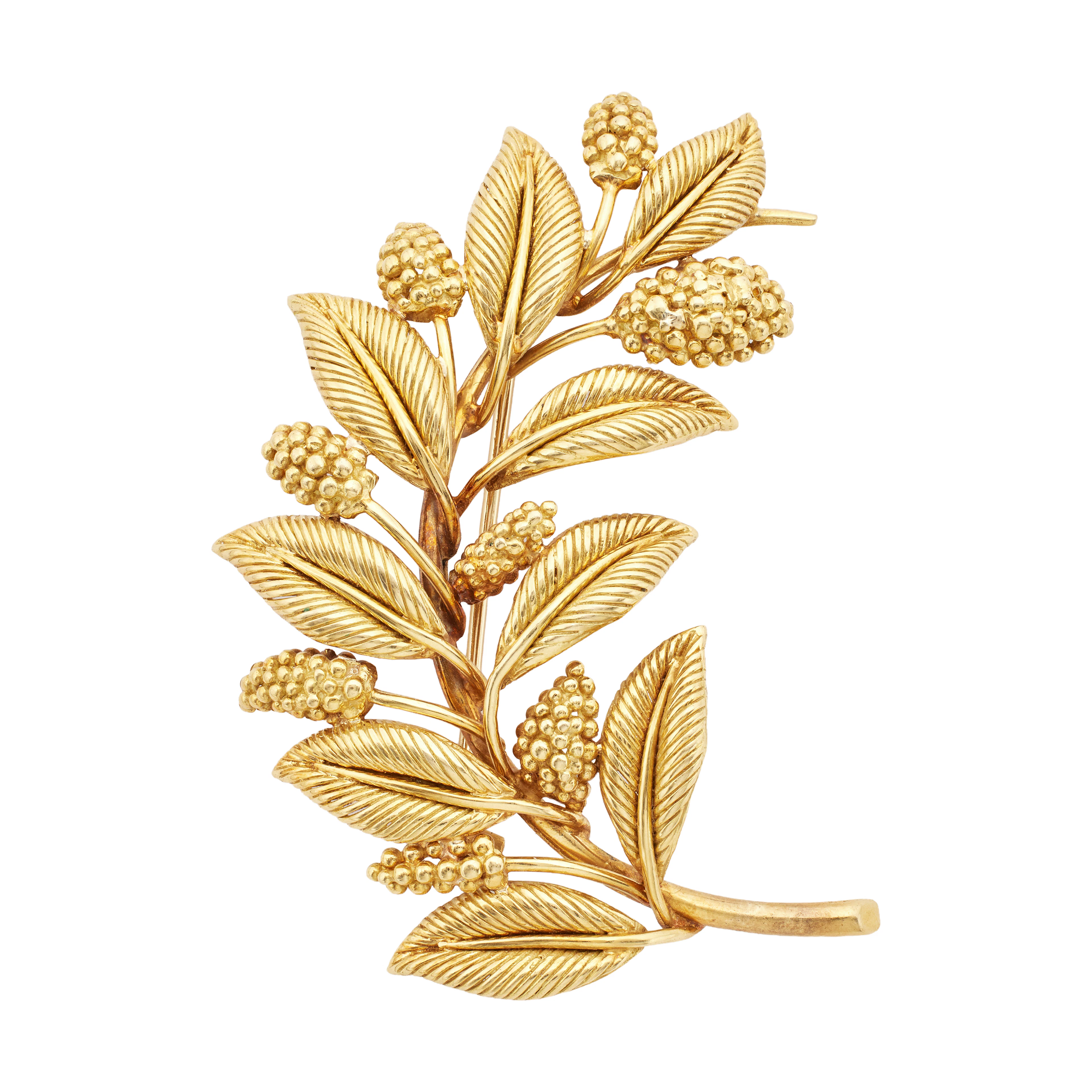 Gold Leaf Brooch