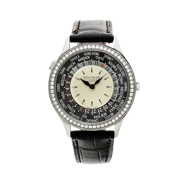 World Time (Reference 7130G-001). A 36mm white gold automatic wristwatch