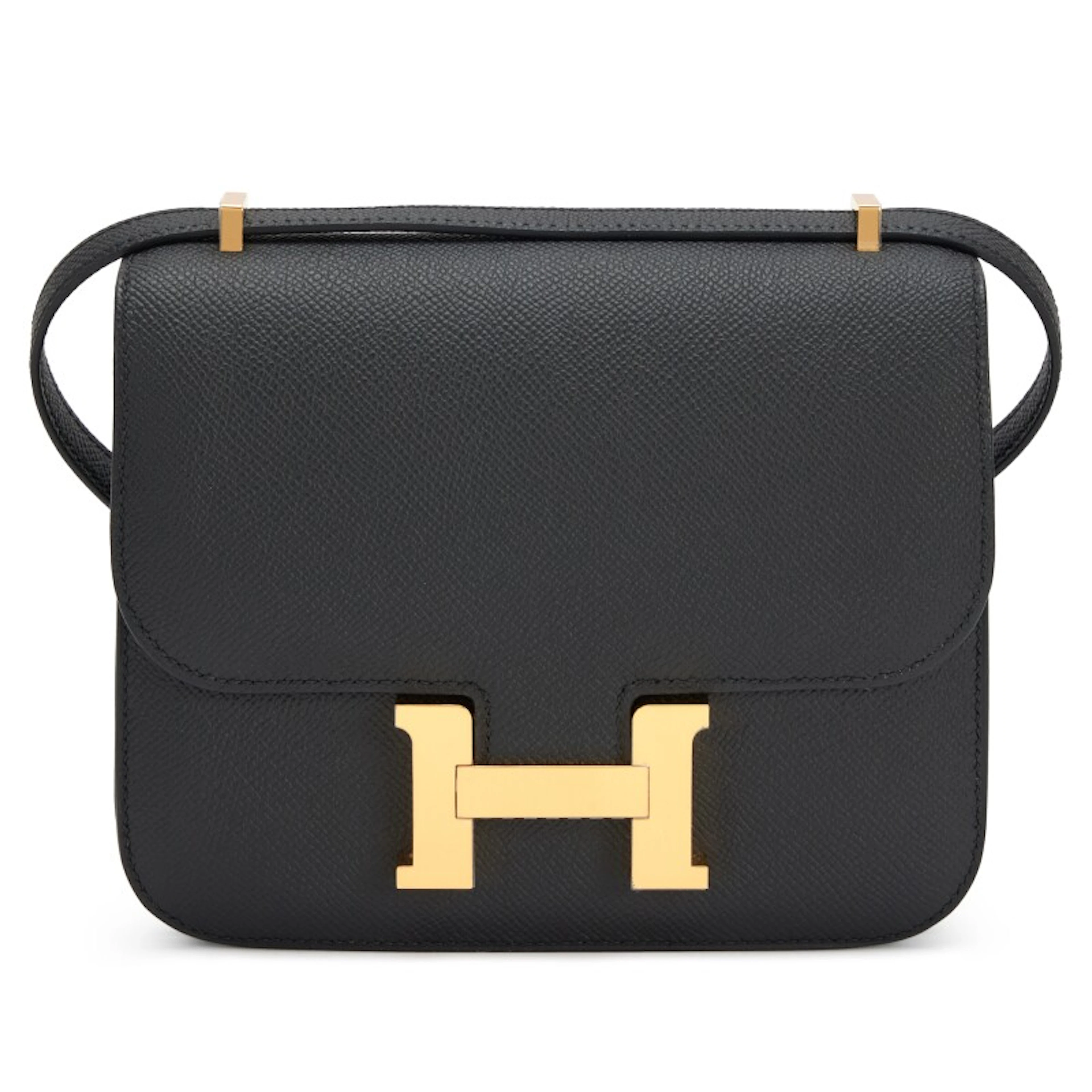 Black Epsom Mini Constance 18 Gold Hardware, 2020