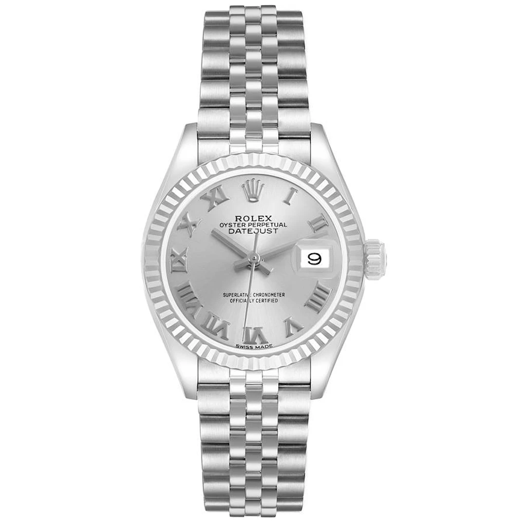 Datejust (Reference 279174). A 28mm white gold stainless steel automatic