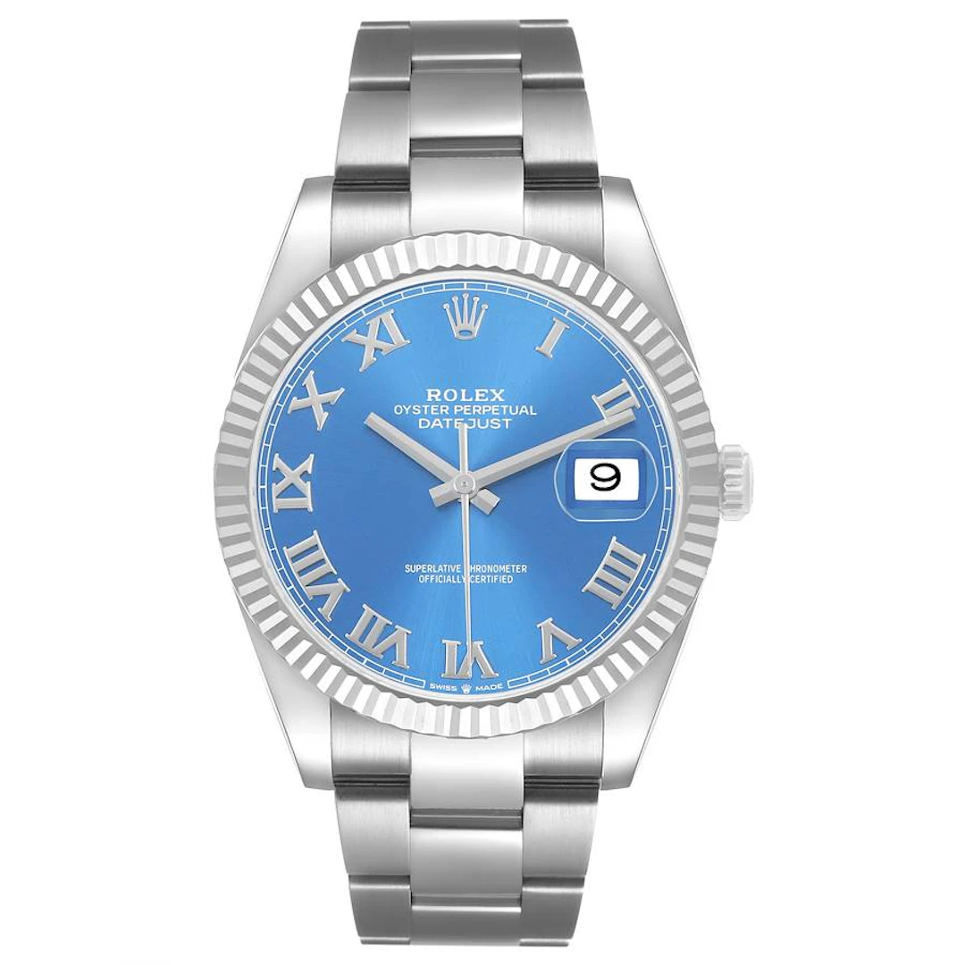 Datejust 'Azurro Blue' Dial (Reference 126334). A 41mm stainless steel
