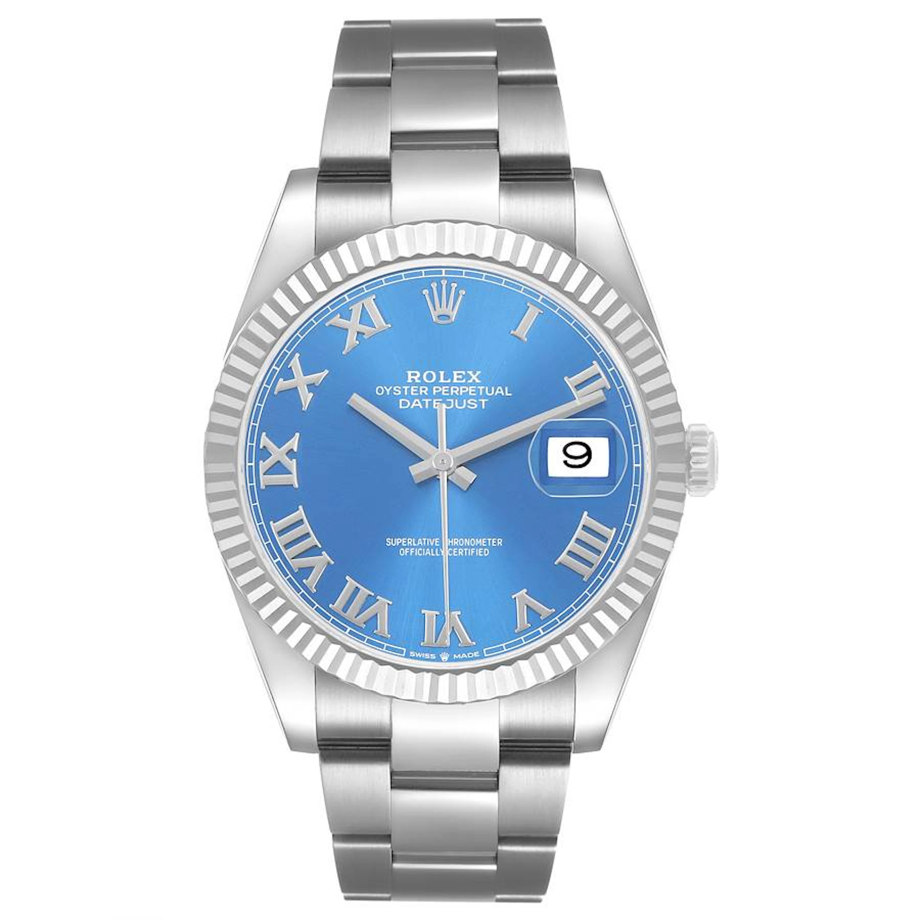 Datejust 'Azurro Blue' Dial (Reference 126334). A 41mm stainless steel