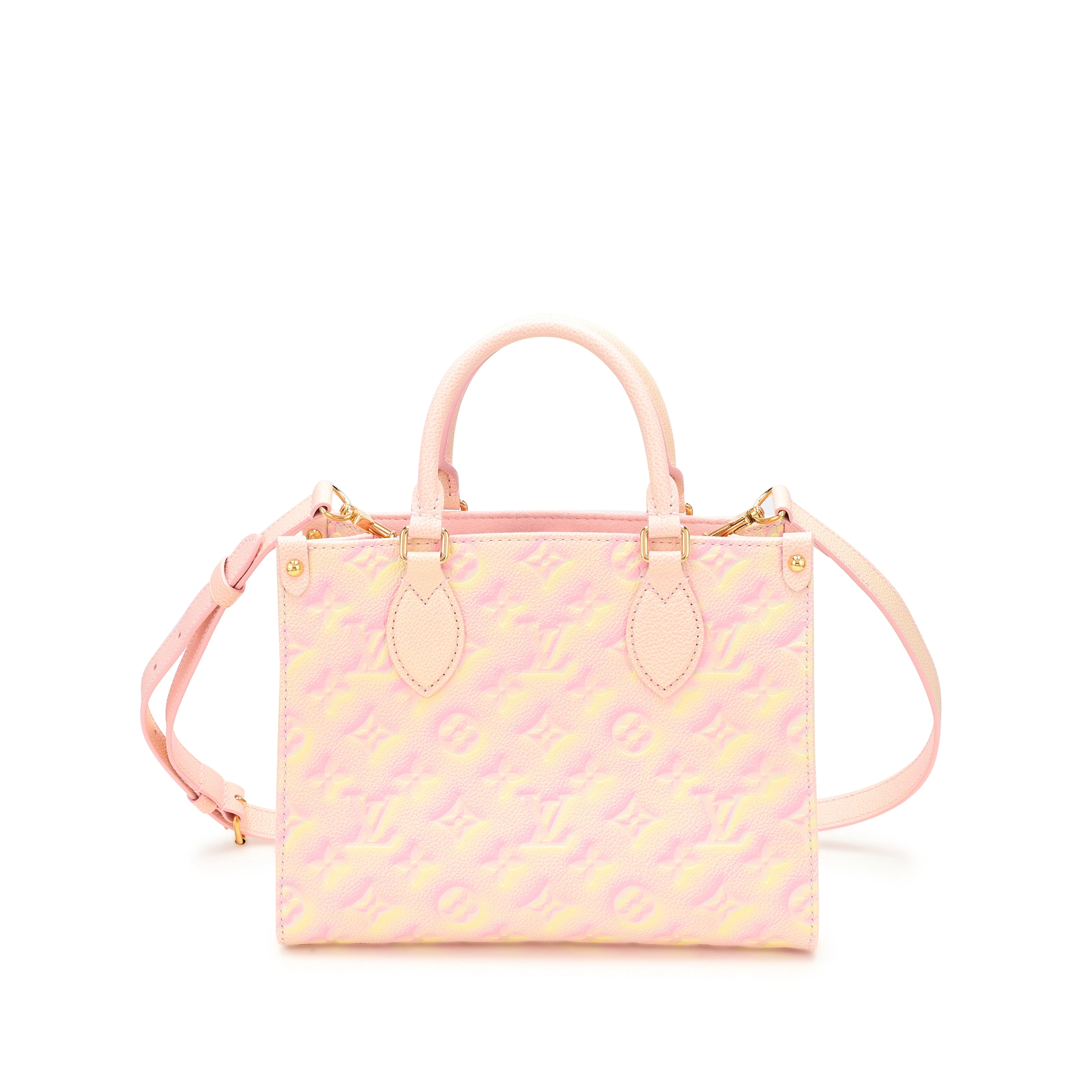 Pink and Yellow Monogram Empreinte OnTheGo PM Gold Hardware, 2022