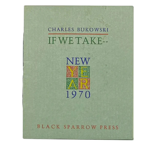 If We Take Inscribed First Edition