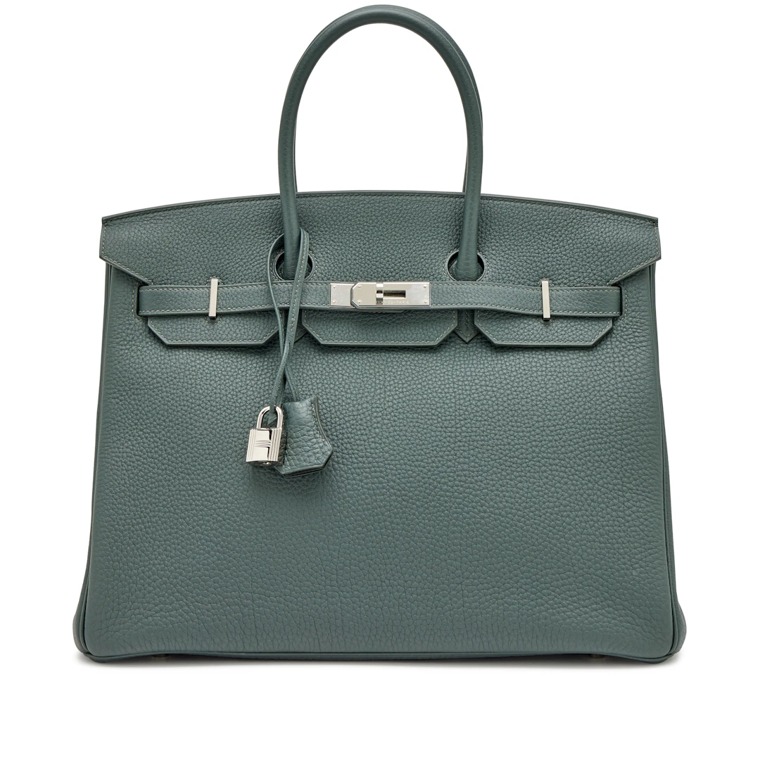 Vert Mangrove Togo Birkin 35 Palladium Hardware, 2025