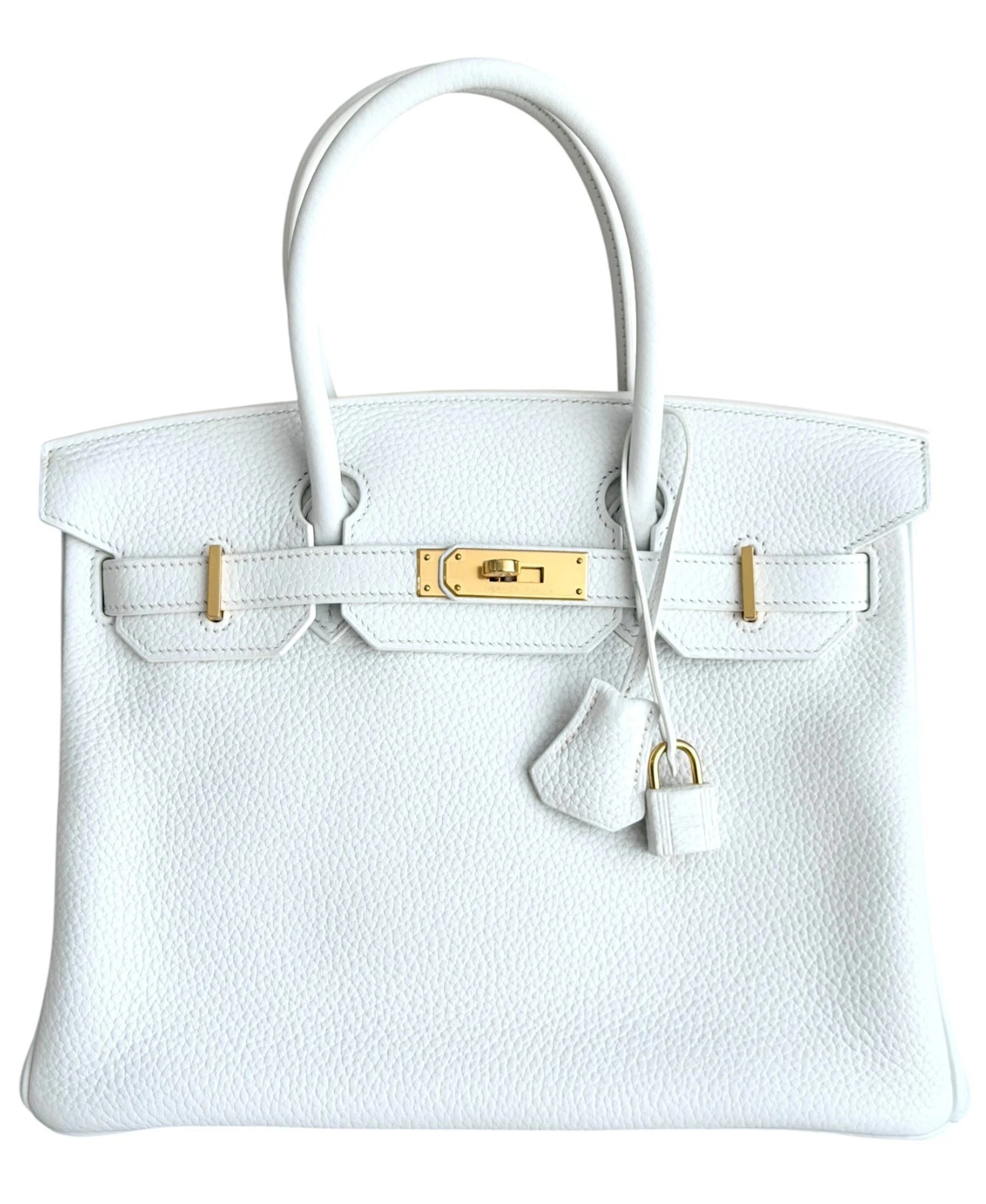 White Togo Birkin 30 Gold Hardware, 2015
