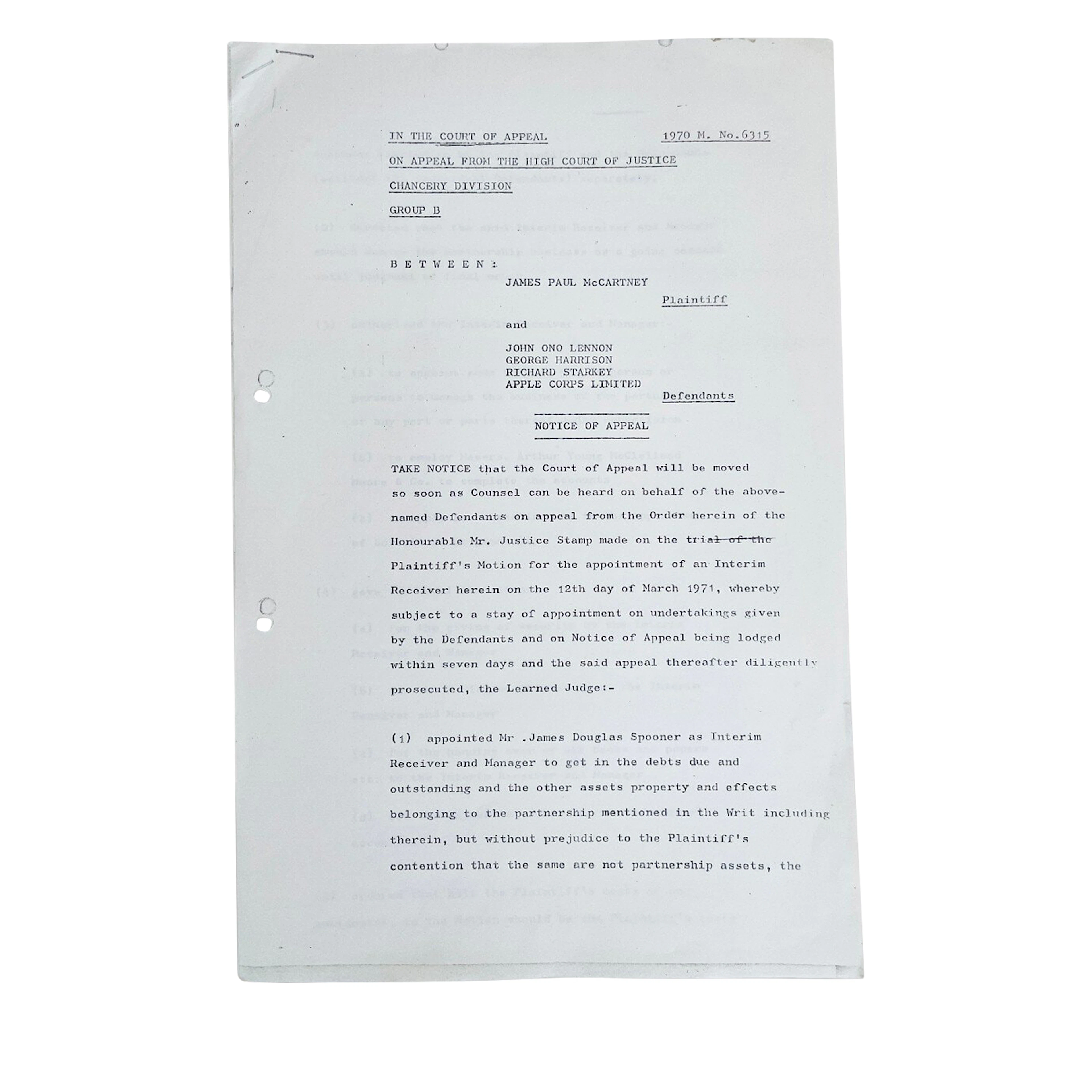 The Break-Up of The Beatles | High Court Dissolution Papers