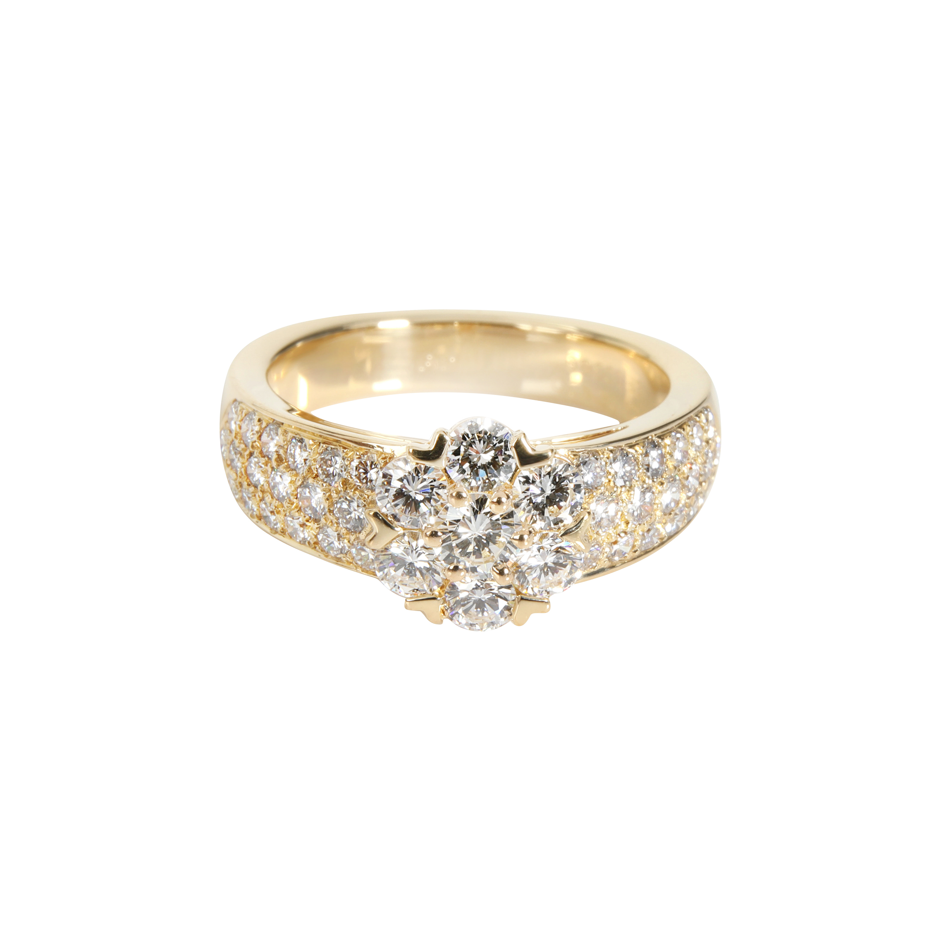 Gold and Diamond Fleurette Ring