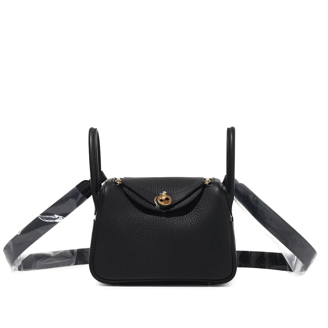 Black Clemence Mini Lindy II Gold Hardware, 2026