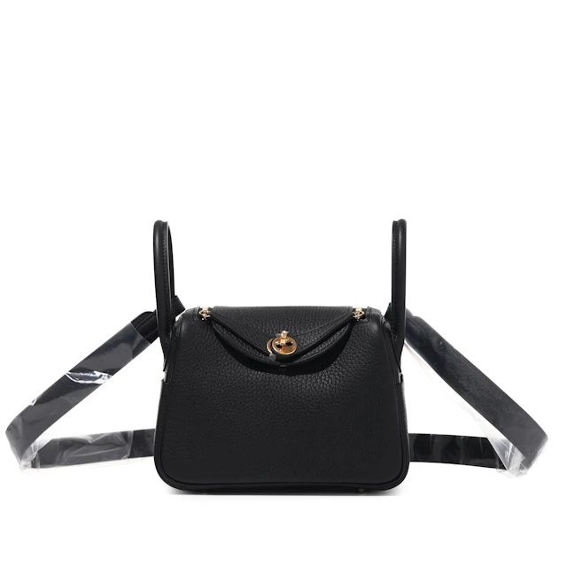 Black Clemence Mini Lindy II Gold Hardware, 2026