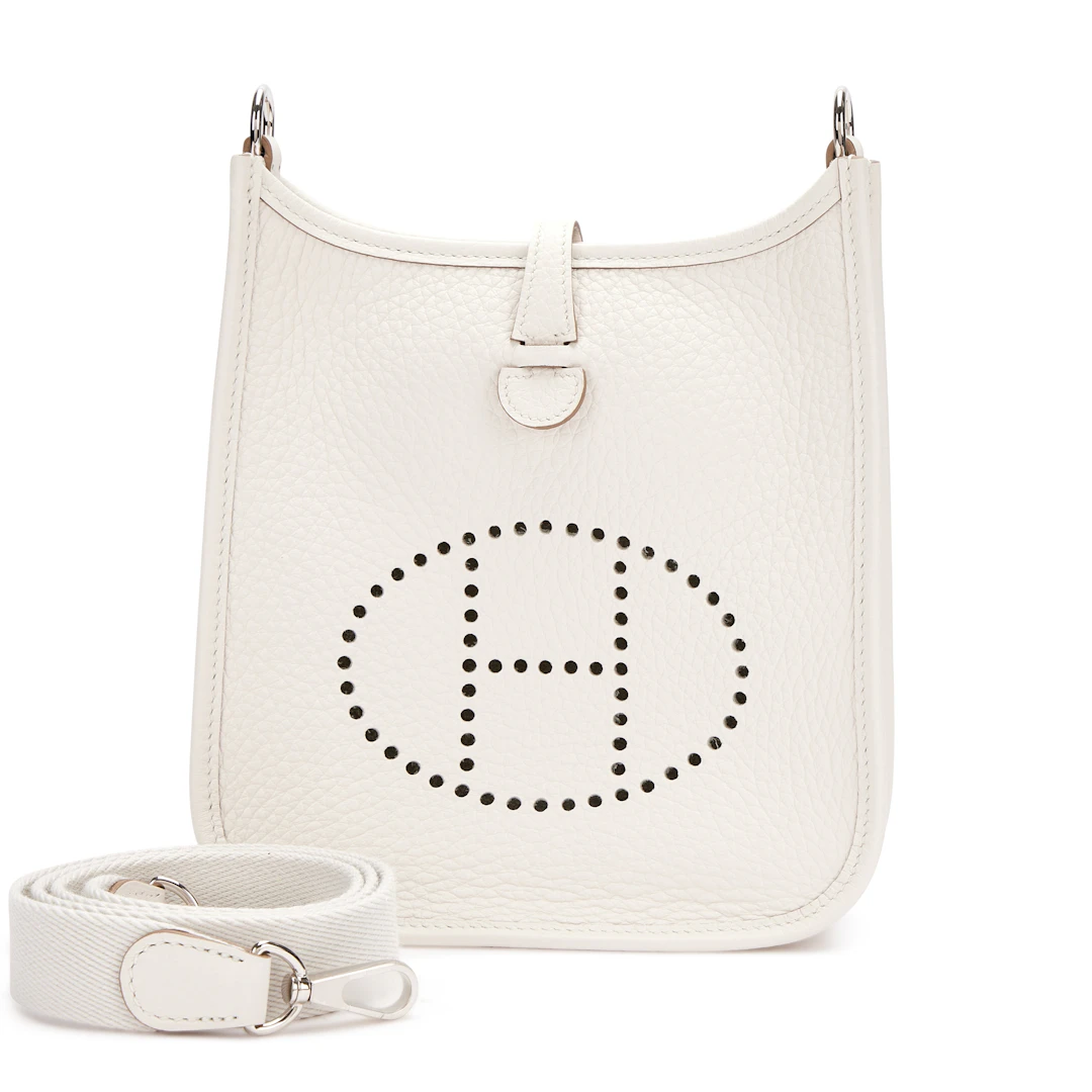 Gris Pale Clemence Mini Evelyne II TPM 16 Palladium Hardware, 2024