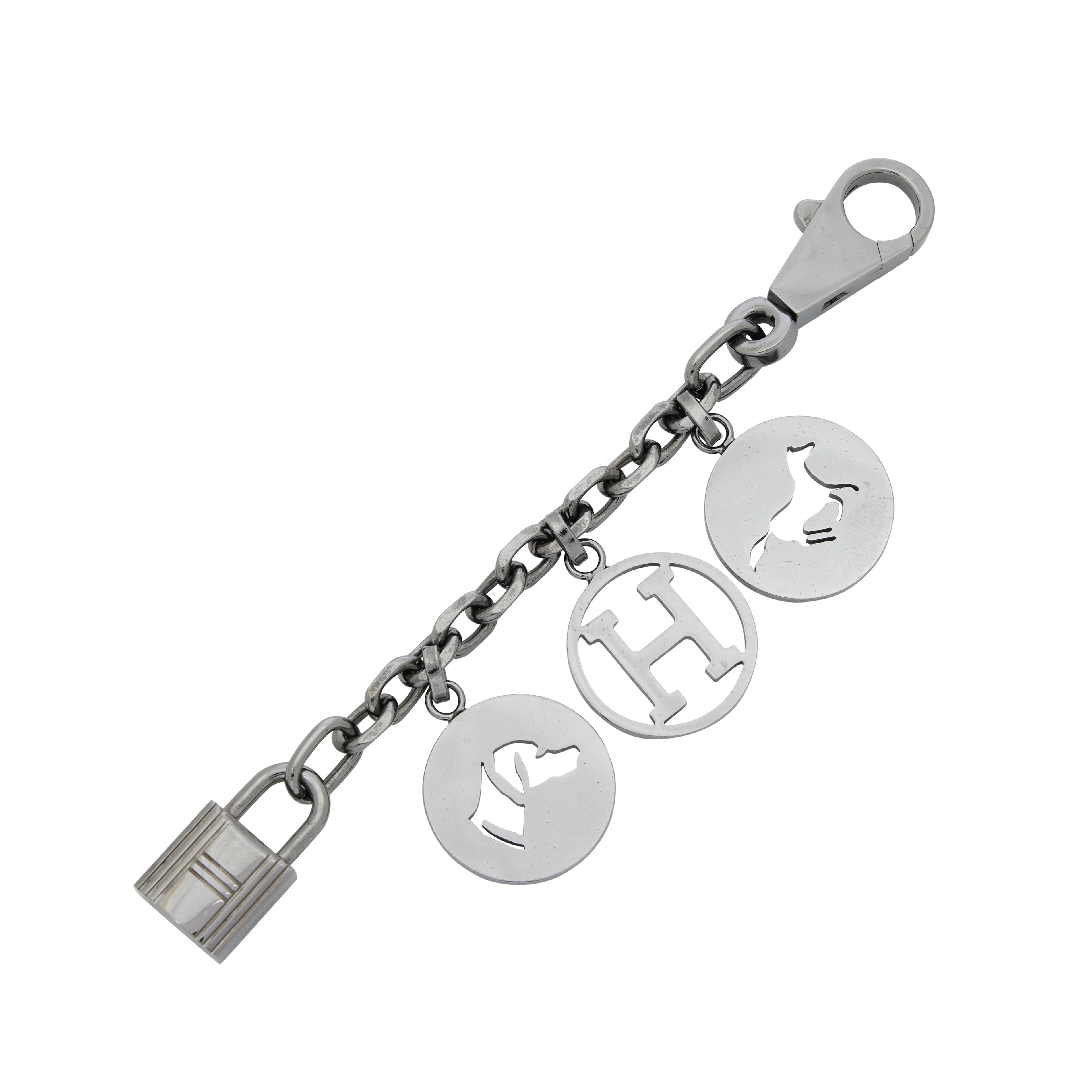 Ruthenium Black Palladium Olga Breloque Bag Charm
