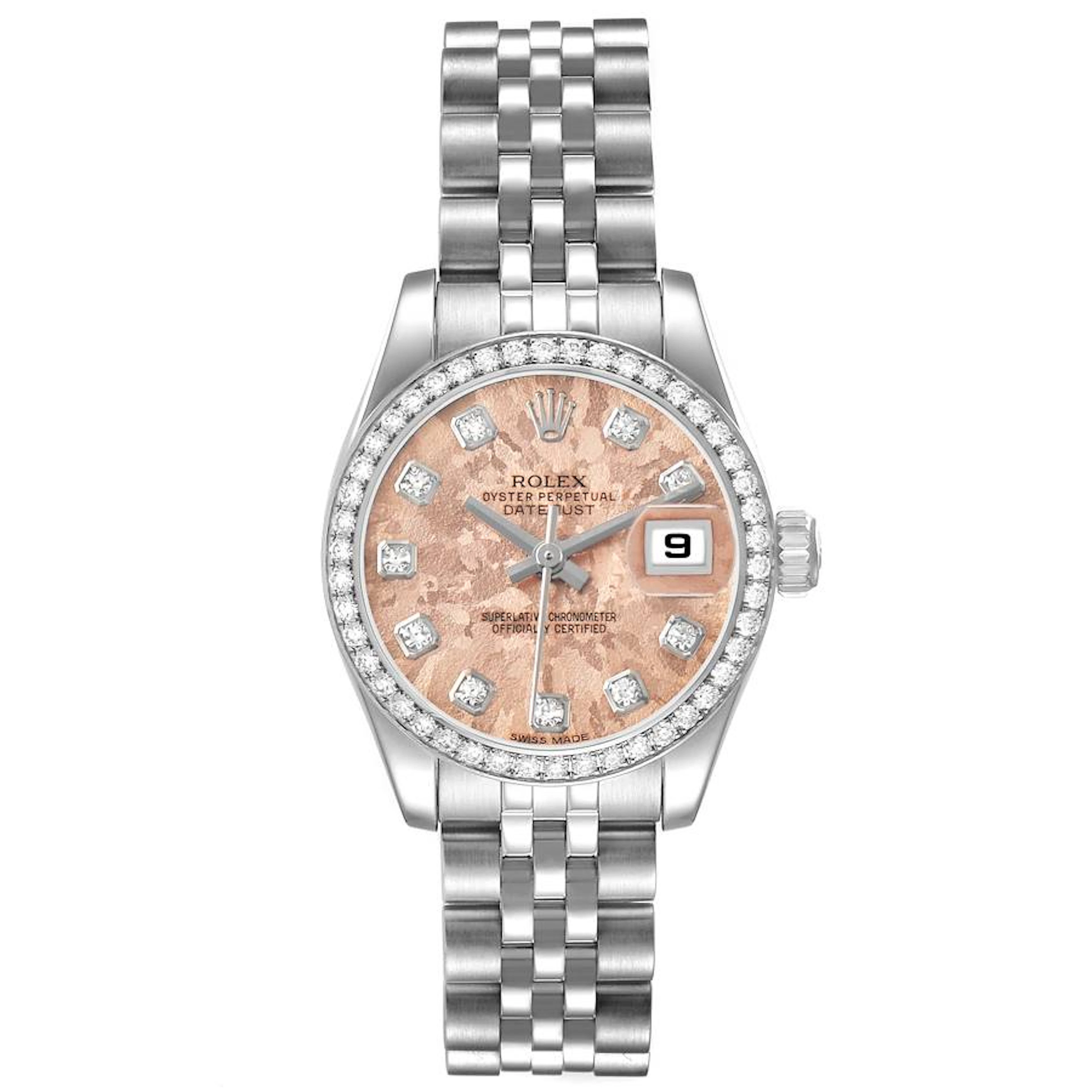 Datejust 'Crystal' Dial (Reference 179384). A 26mm white gold stainless