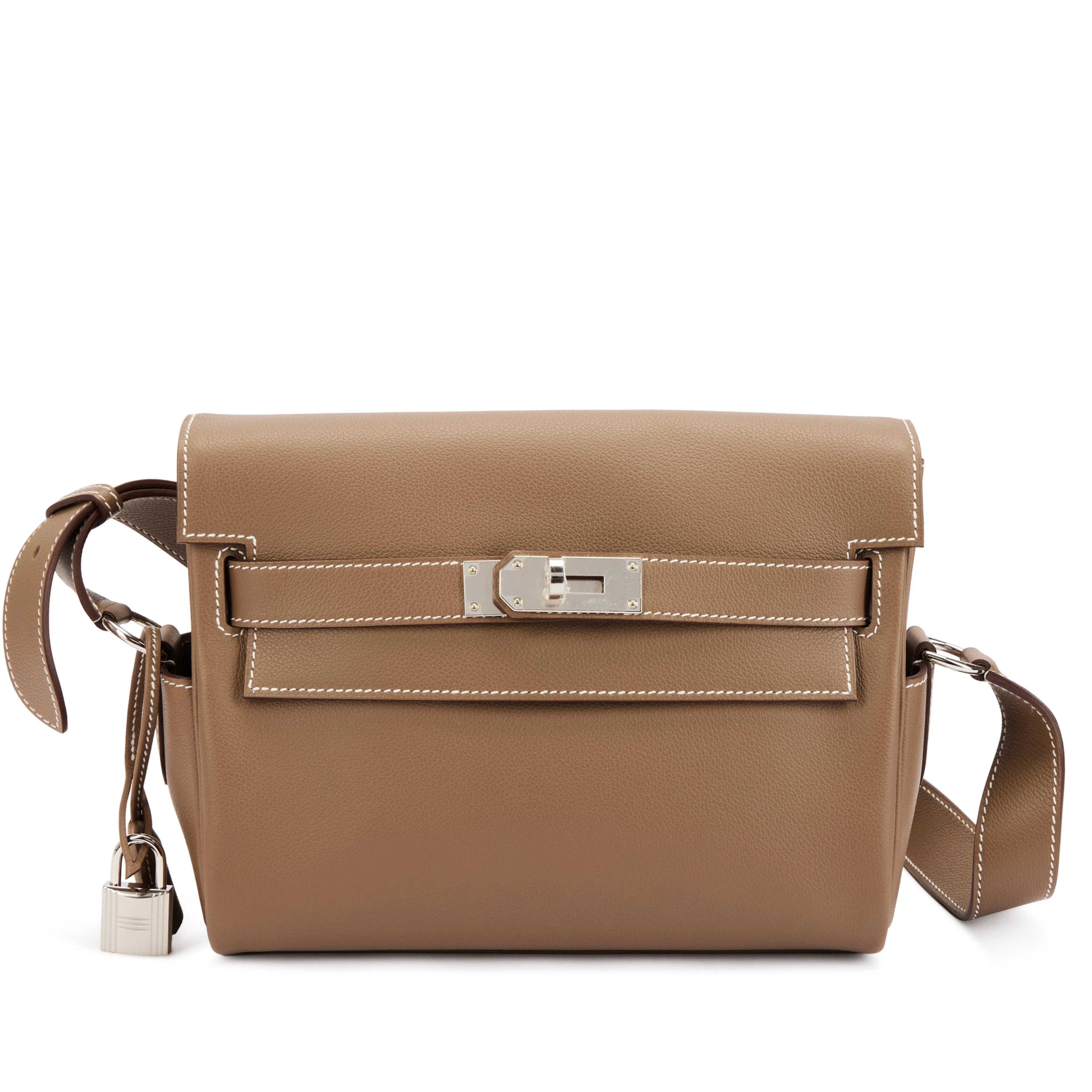Etoupe Evercolor Kelly Messenger PM Palladium Hardware, 2024