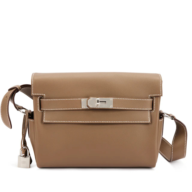 Etoupe Evercolor Kelly Messenger PM Palladium Hardware, 2024