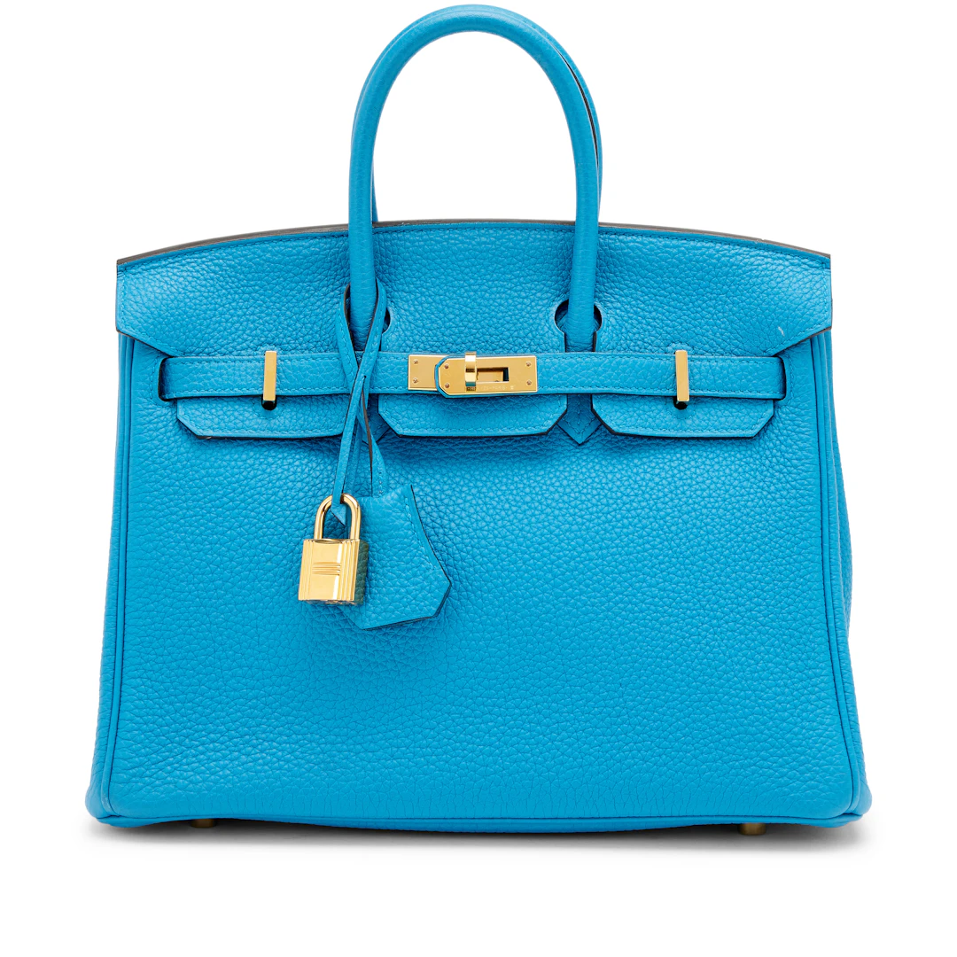 Bleu Izmir Togo Birkin 25 Gold Hardware, 2020