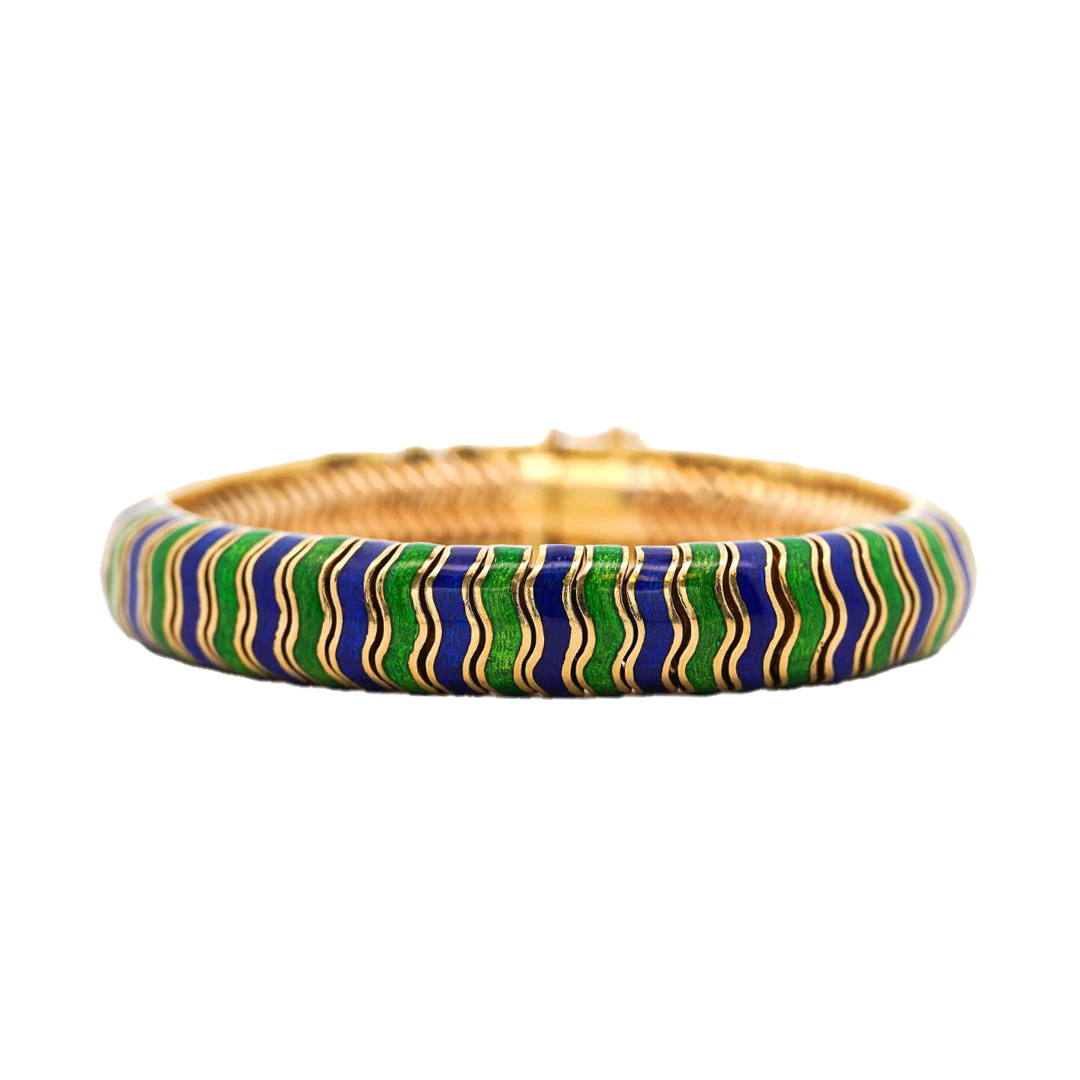 Vintage Gold and Enamel Bracelet