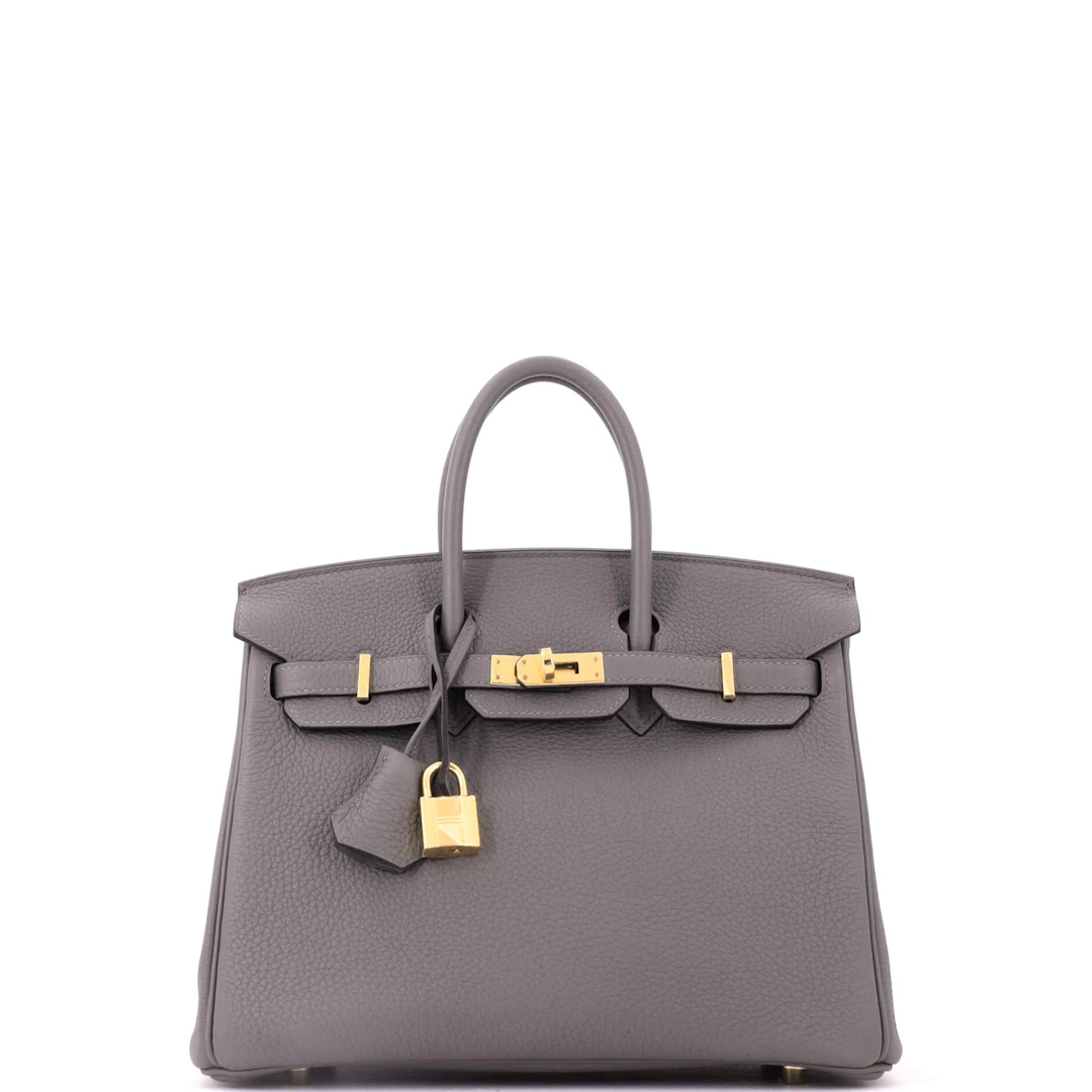 Gris Meyer Togo Birkin 25 Gold Hardware, 2023