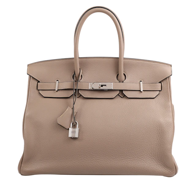 Gris Tourterelle Togo Birkin 35 Palladium Hardware, 2008