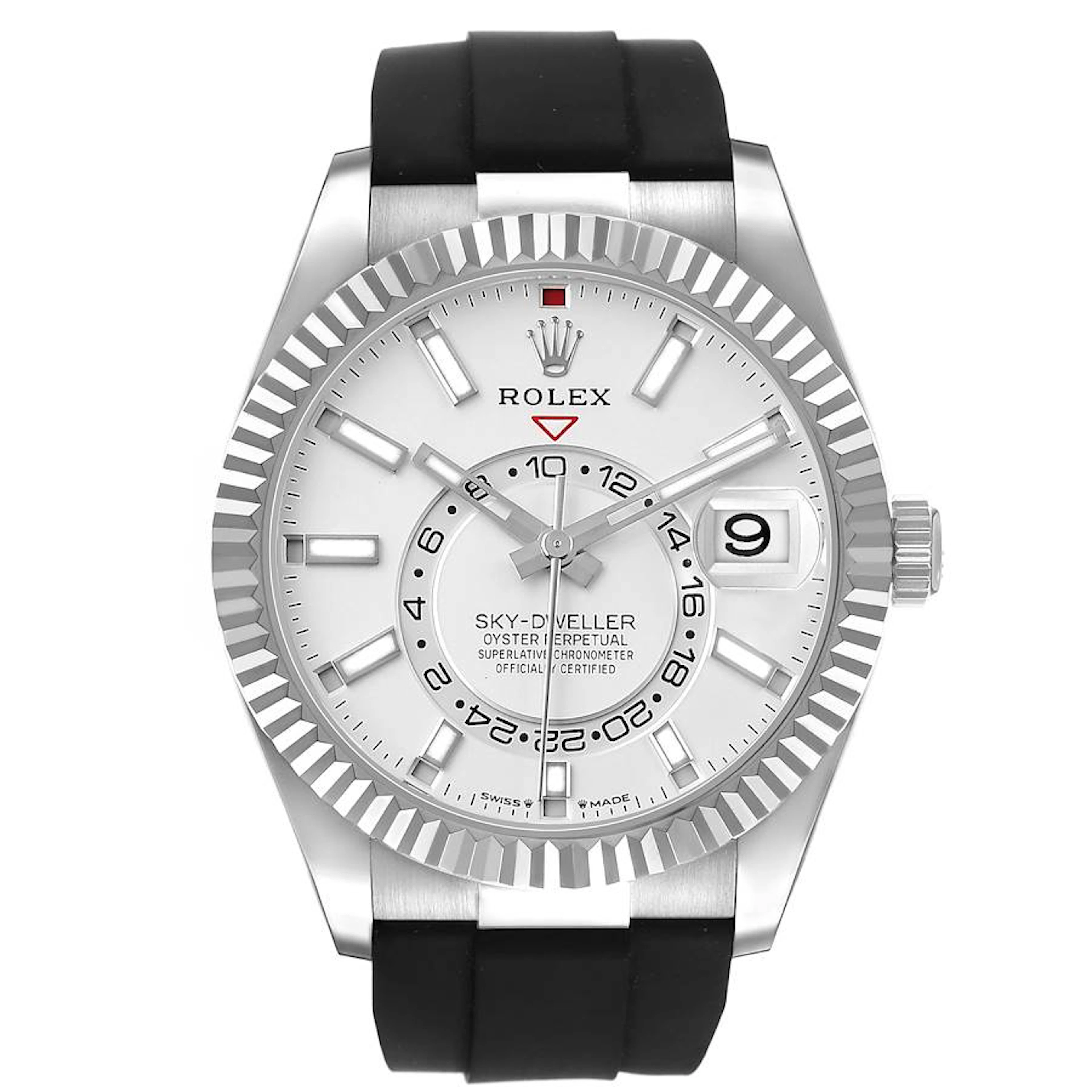 Sky-Dweller (Reference 336239). A 42mm white gold automatic wristwatch