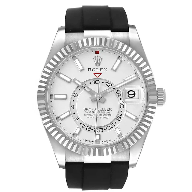 Sky-Dweller (Reference 336239). A 42mm white gold automatic wristwatch