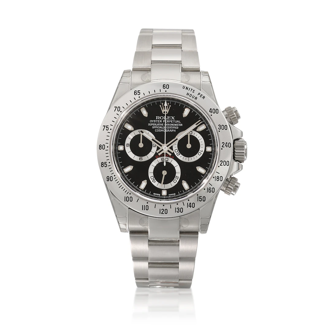Daytona, Ref. 116520 Stainless Steel Chronograph Wristwatch With Bracelet