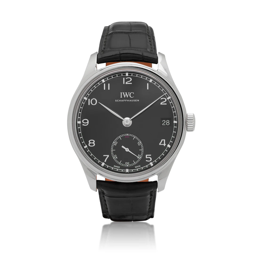 Portuguese 8-Days (Reference IW510202). A 43.2mm stainless steel manual