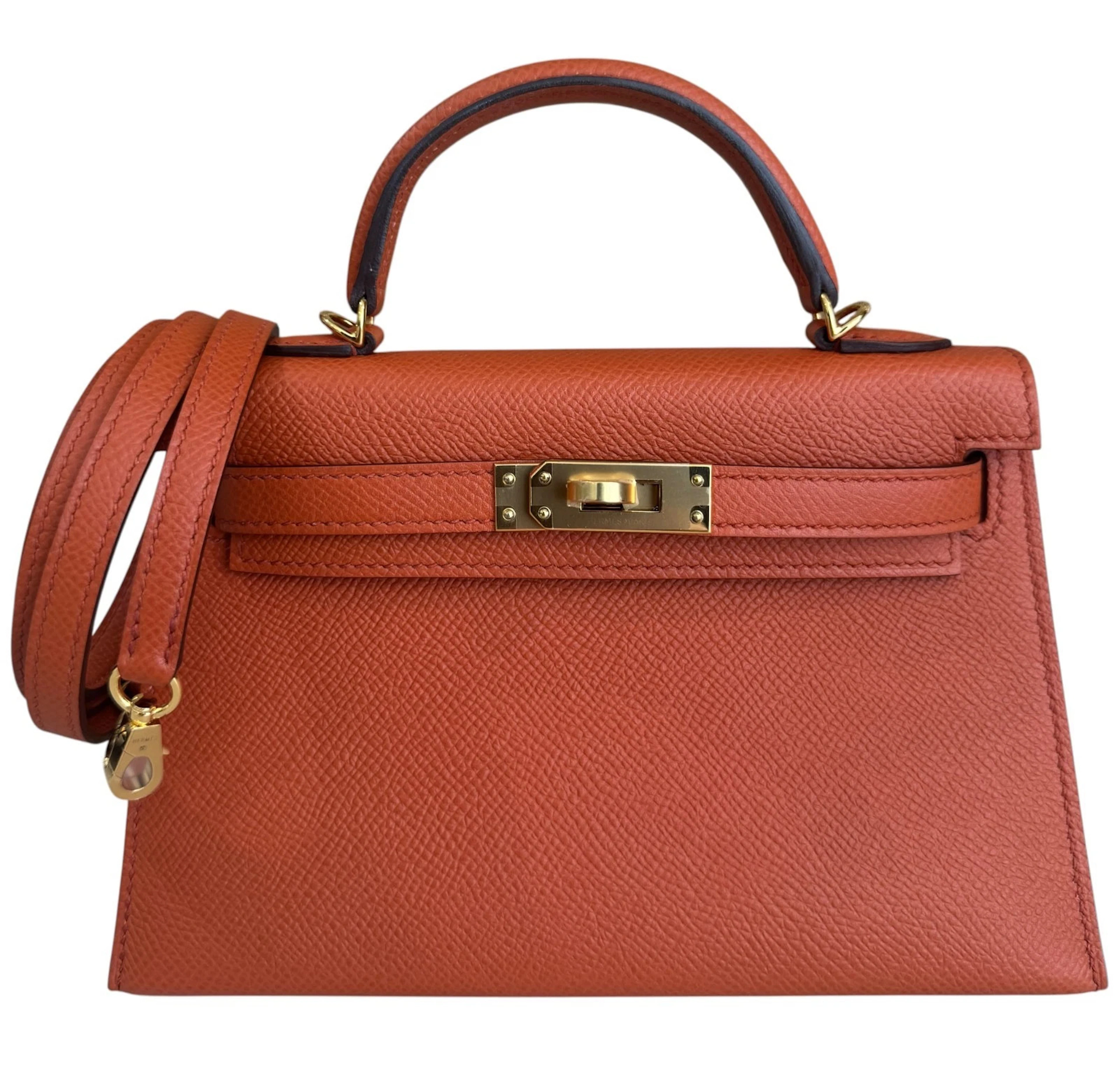 Terre Battue Epsom Mini Kelly 20 II Gold Hardware, 2020