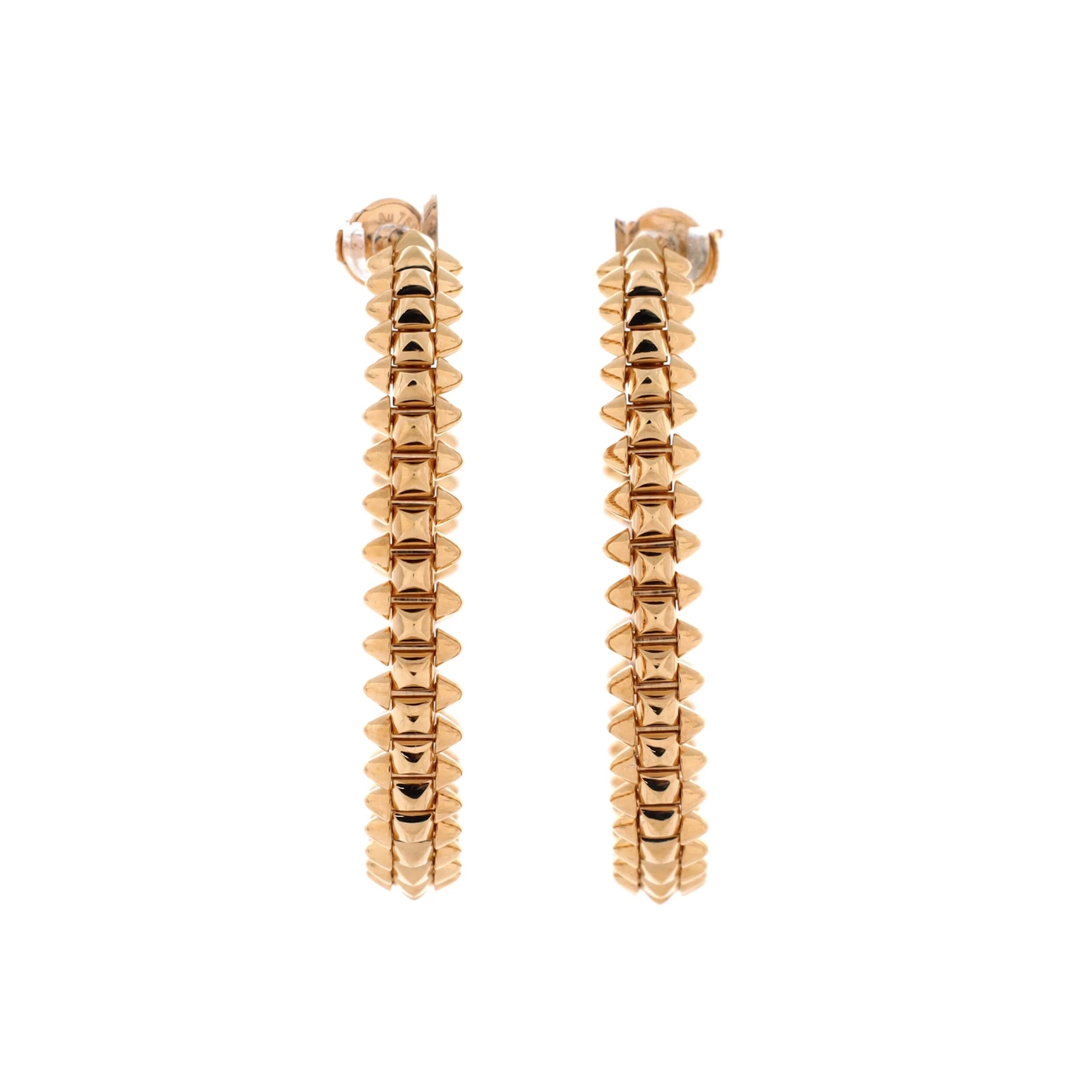 Rose Gold Large Clash de Cartier Hoop Earrings