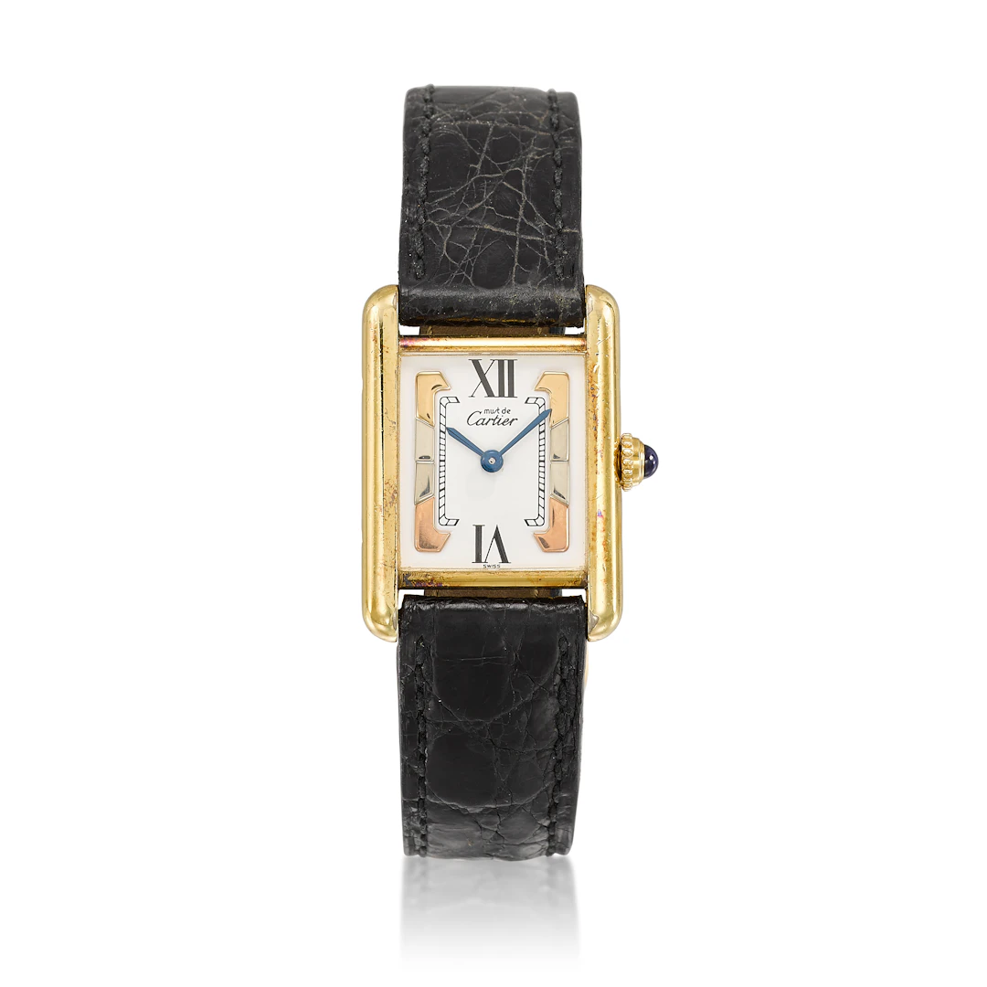 Must de Cartier Tank (Reference W1006354). A 20.5mm yellow vermeil