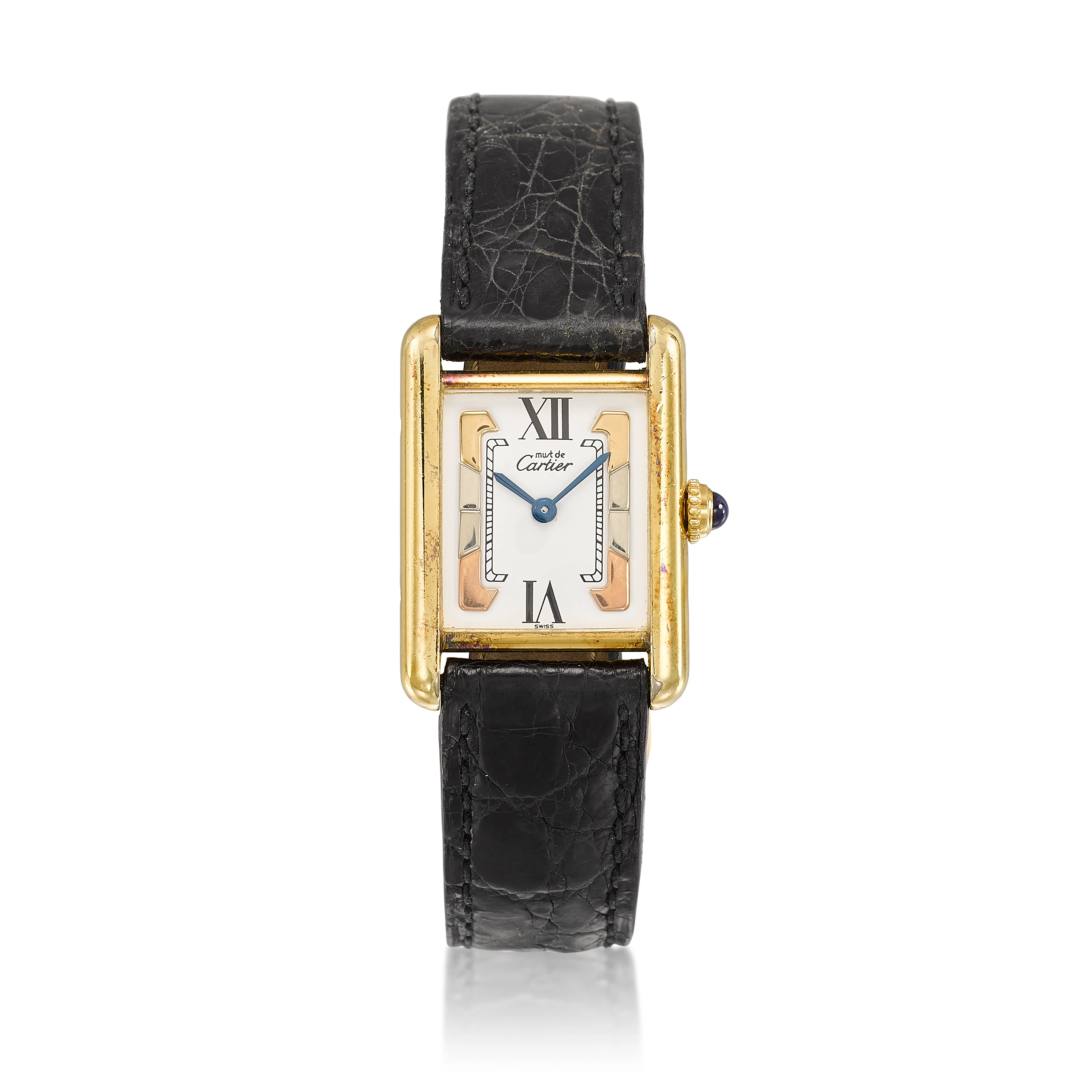 Must de Cartier Tank (Reference W1006354). A 20.5mm yellow vermeil