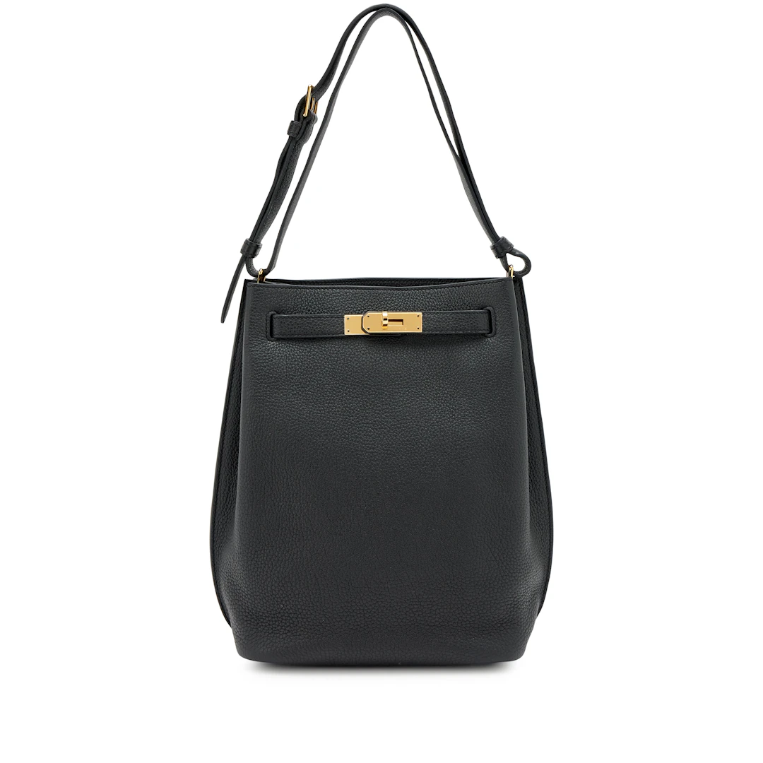 Black Togo So Kelly 22 Gold Hardware, 2015