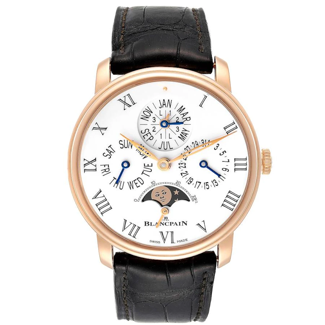 Villeret (Reference 6659-3631-55B). A 42mm rose gold automatic wristwatch