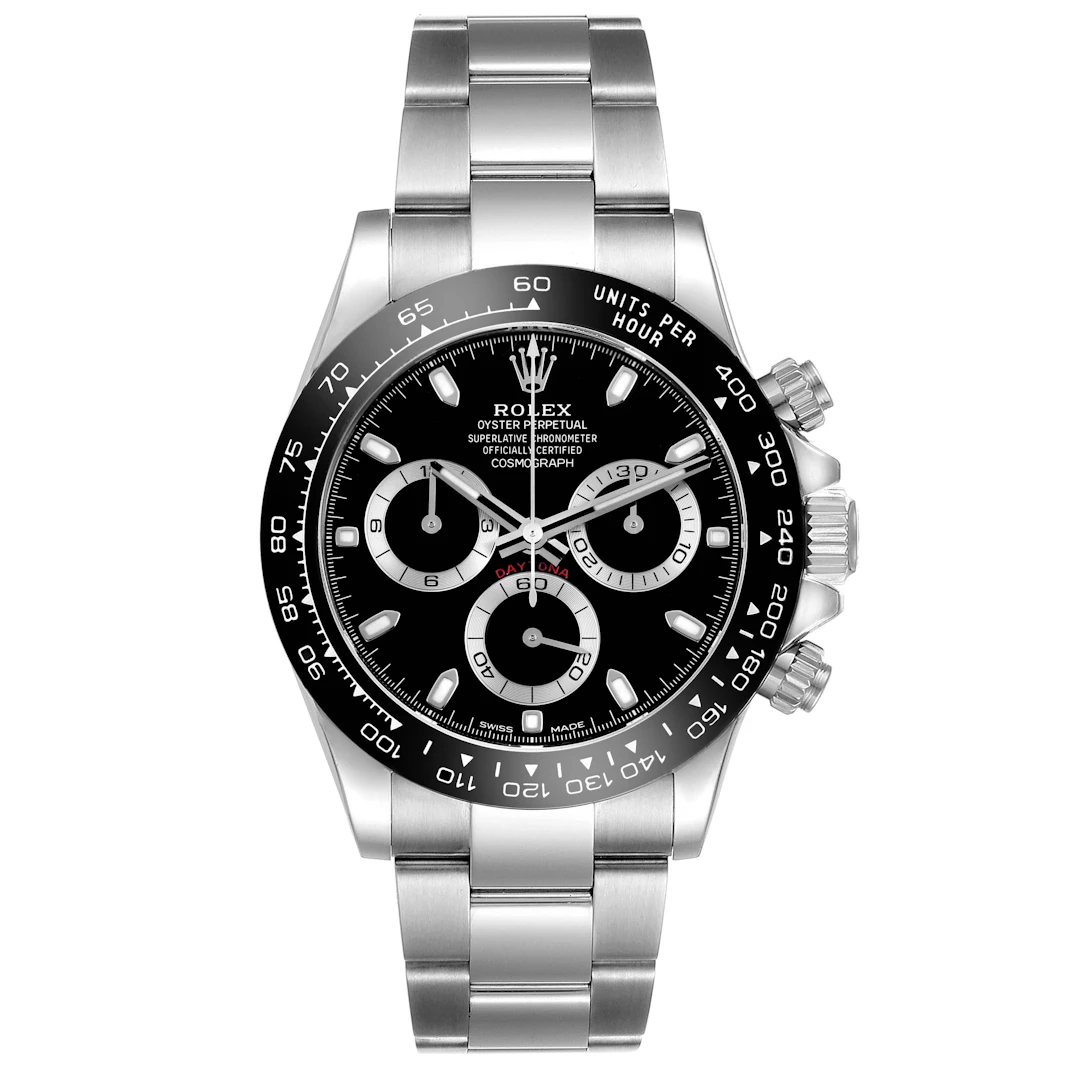 Cosmograph Daytona (Reference 116500LN). A 40mm stainless steel automatic