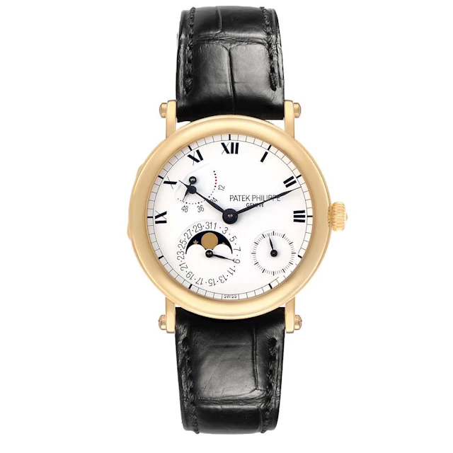 Complications (Reference 5054J). A 36mm yellow gold automatic wristwatch