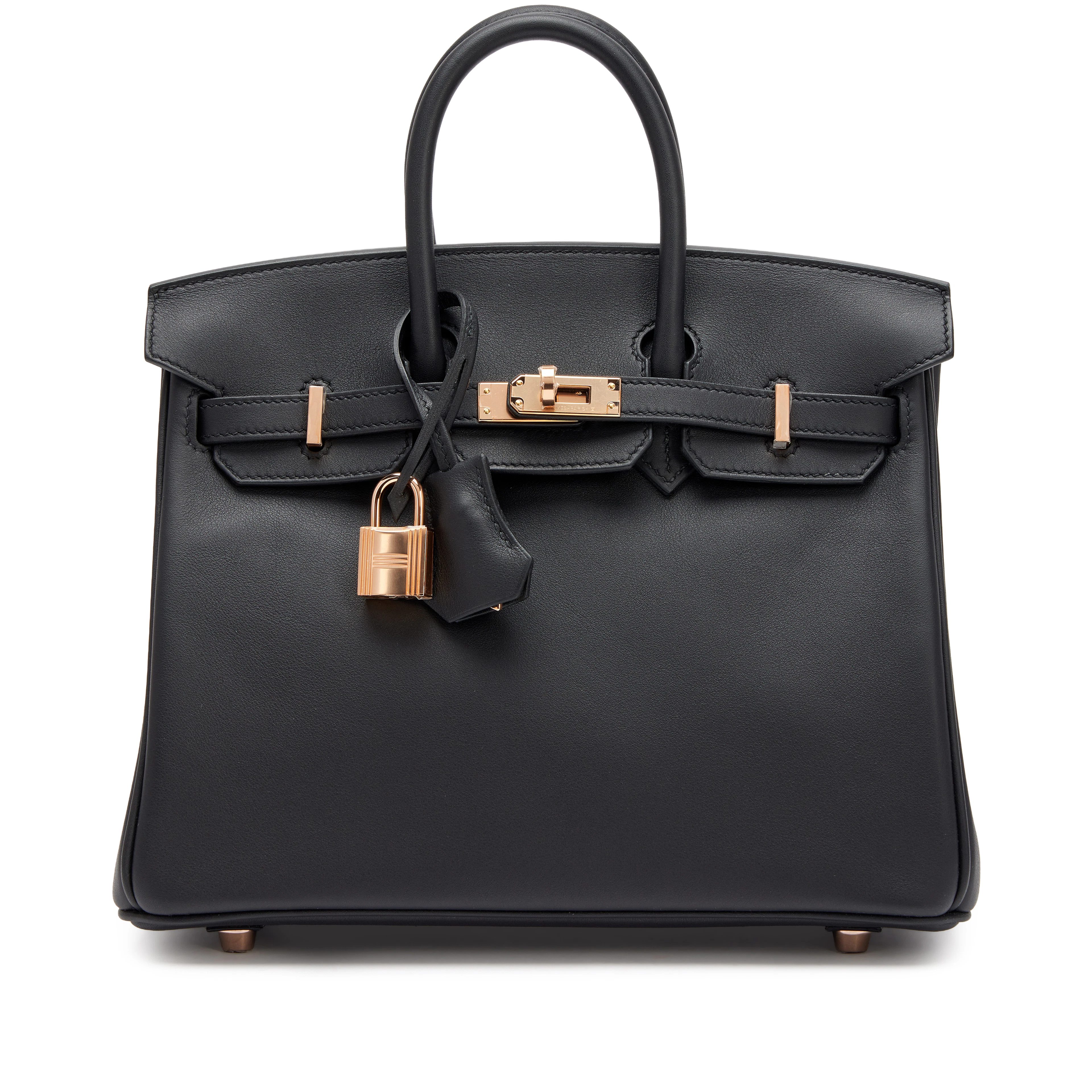 Black Swift Birkin 25 Rose Gold Hardware, 2022