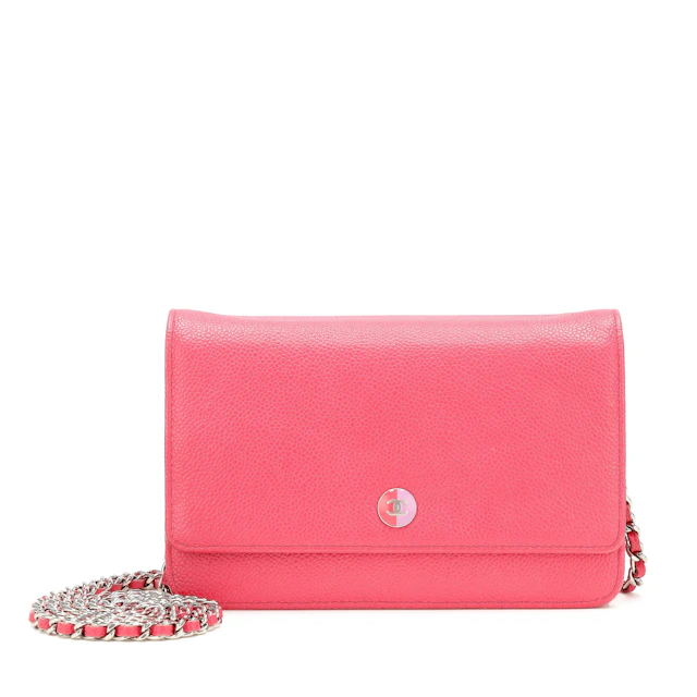 Pink Caviar Button Logo Wallet on Chain, 2012-2013