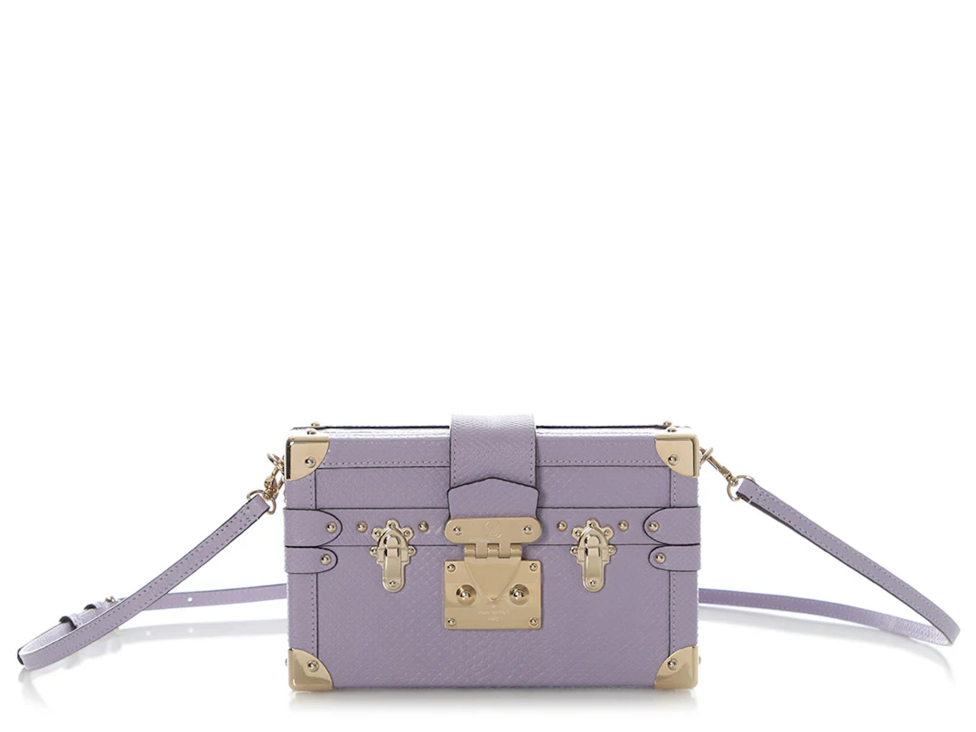 Lilac Karung Petite Malle Gold Hardware