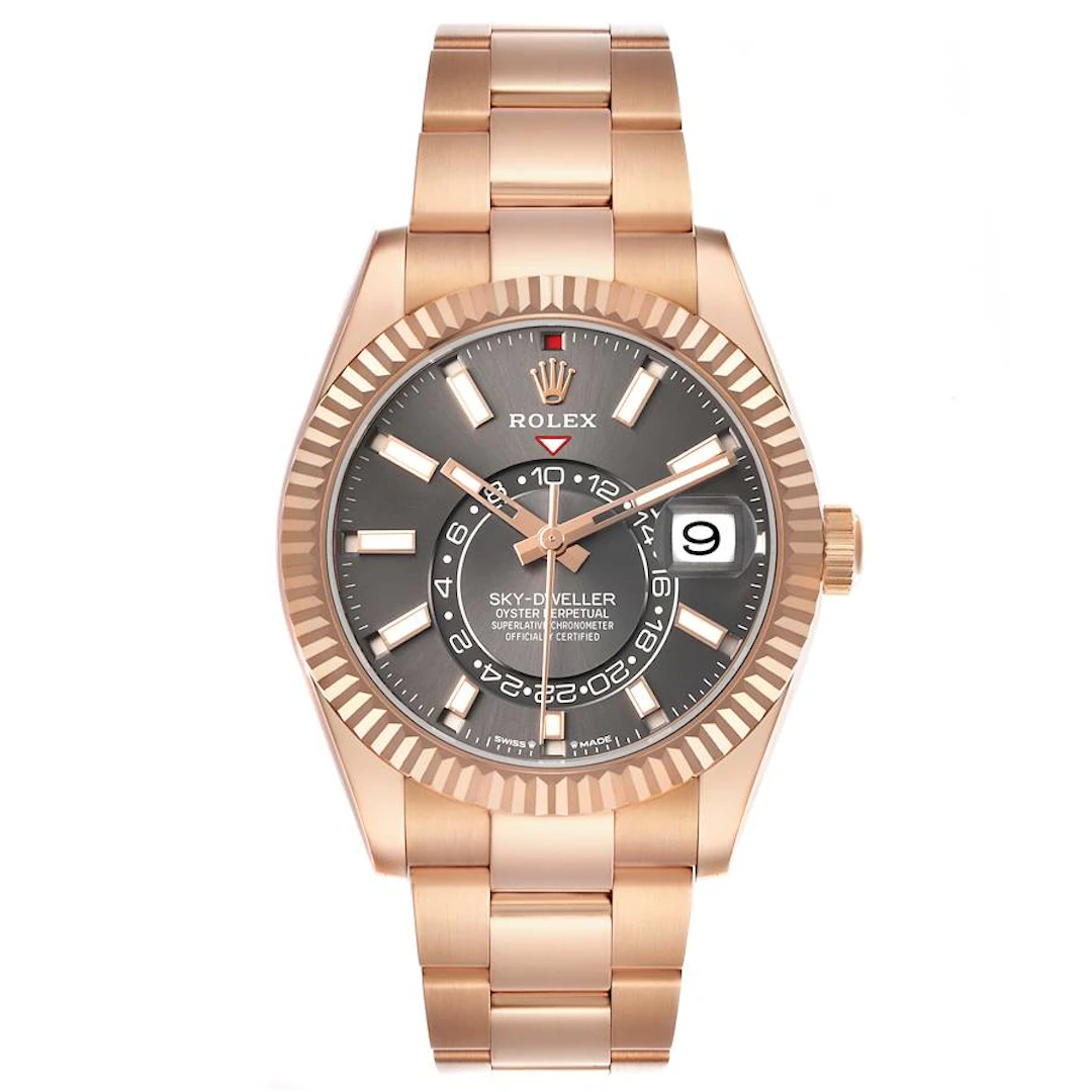 Sky-Dweller (Reference 336935). A 42mm rose gold automatic wristwatch