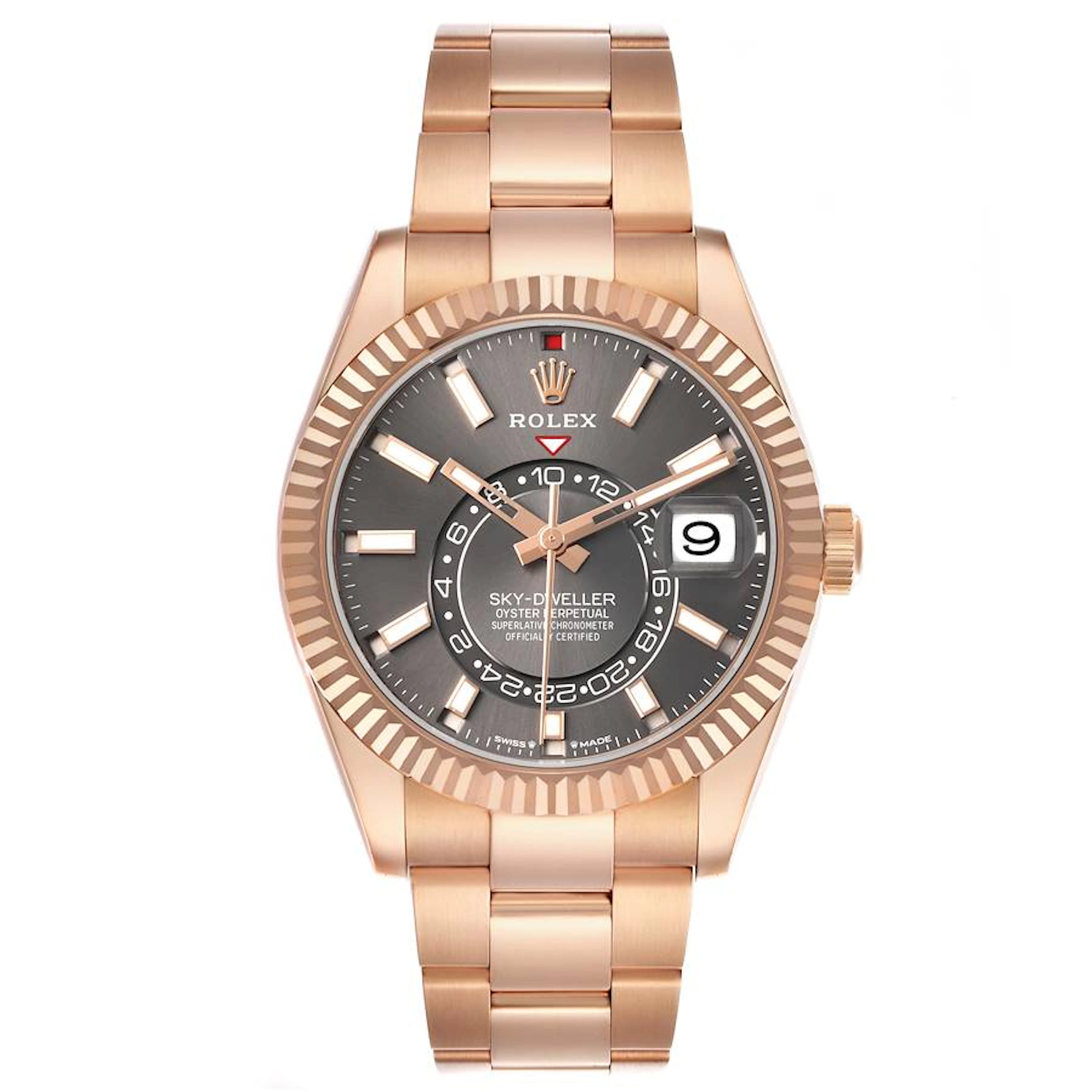 Sky-Dweller (Reference 336935). A 42mm rose gold automatic wristwatch