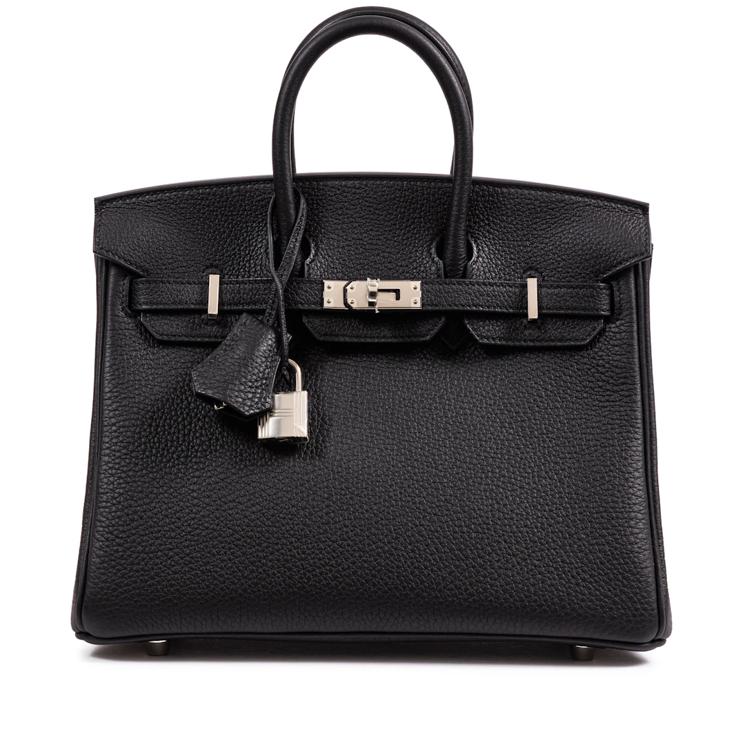 Black Togo Birkin 25 Palladium Hardware, 2025